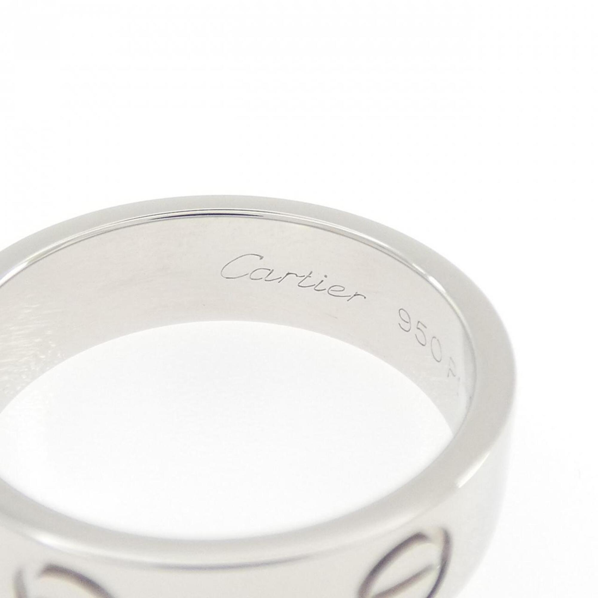 Cartier Platinum Platinum 950 Band Ring (Pre-Owned)