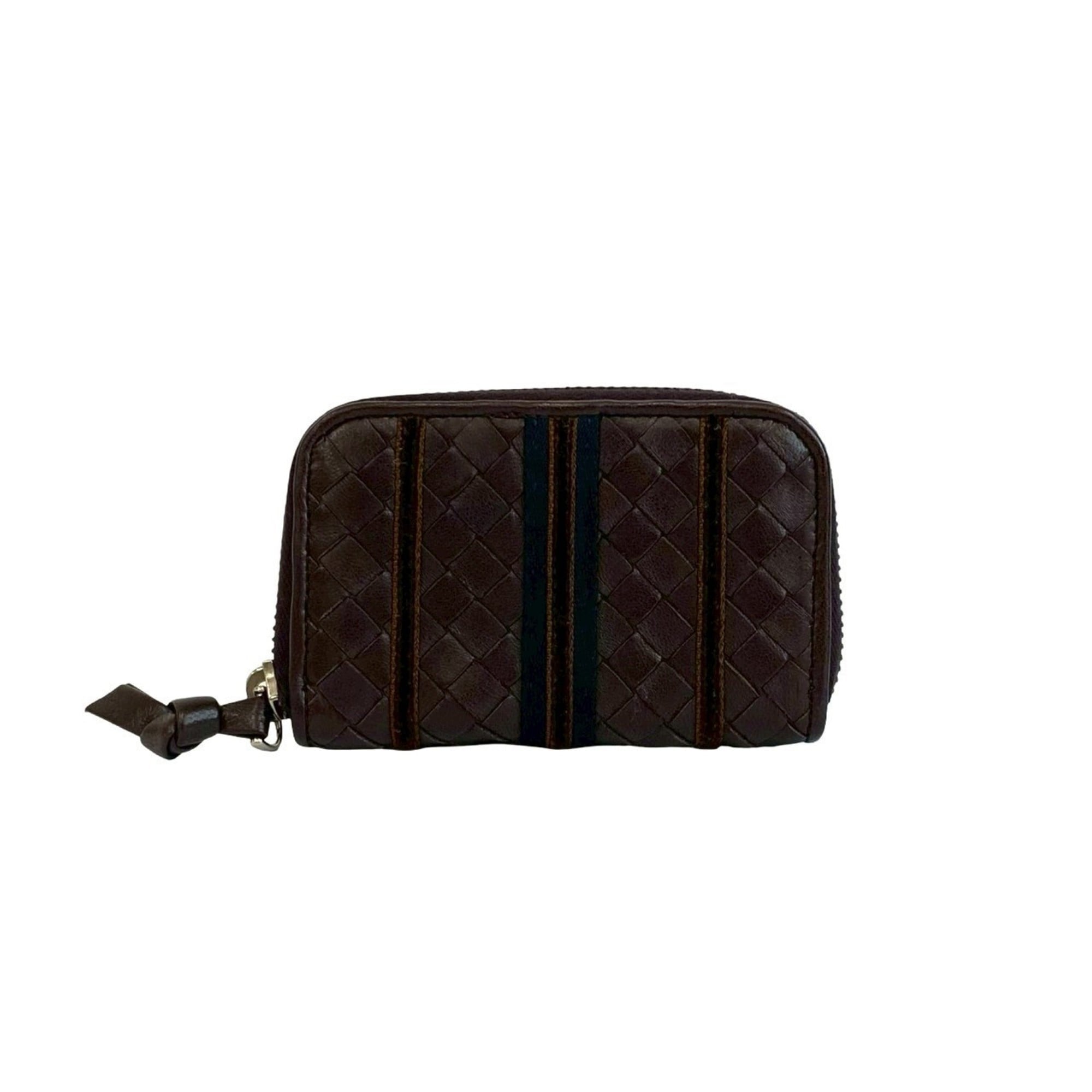 Bottega Veneta Brown Leather Coin Purse/Coin Case (Pre-Owned)