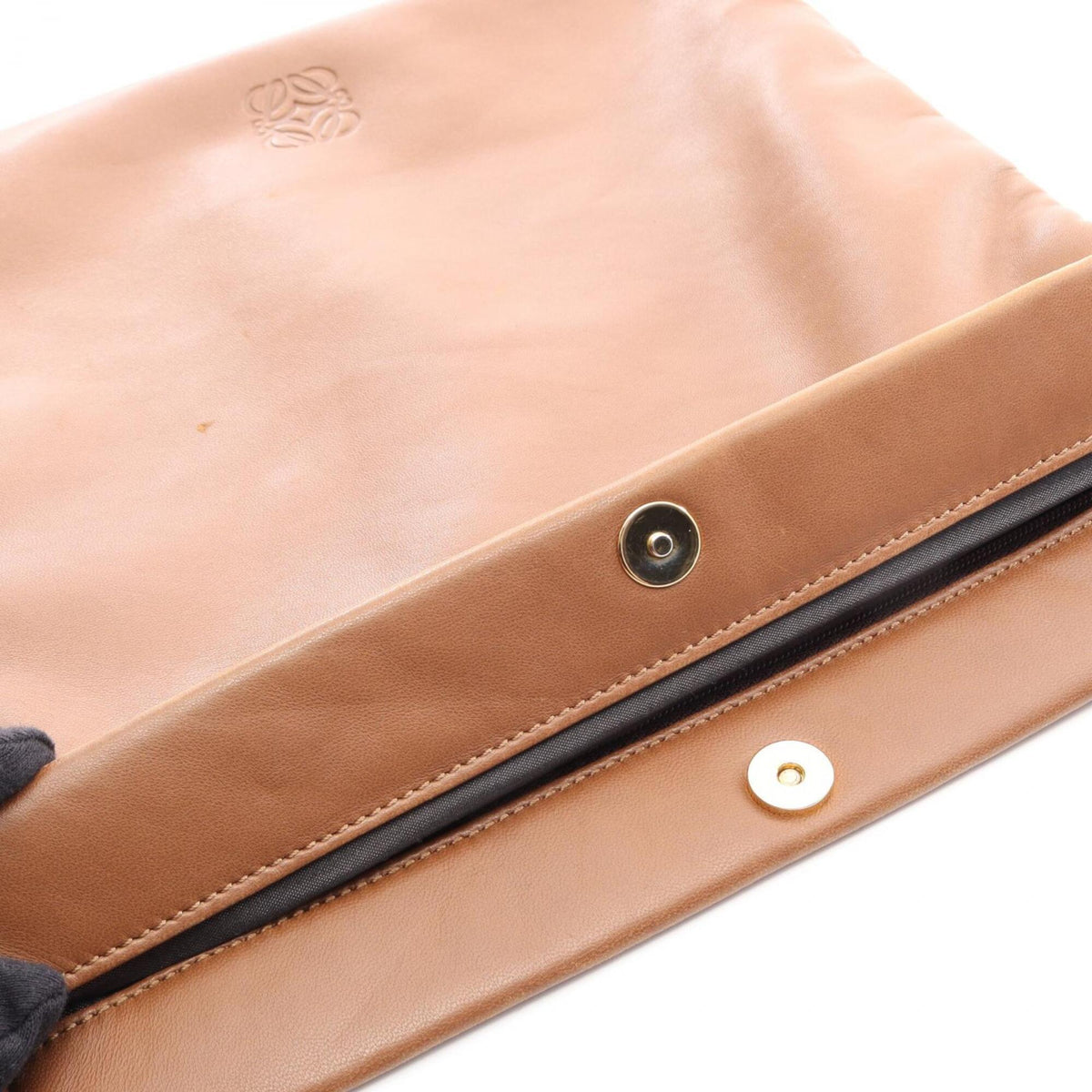 Loewe Brown Leather Handbag Shoulder Bag (Pre-Owned)