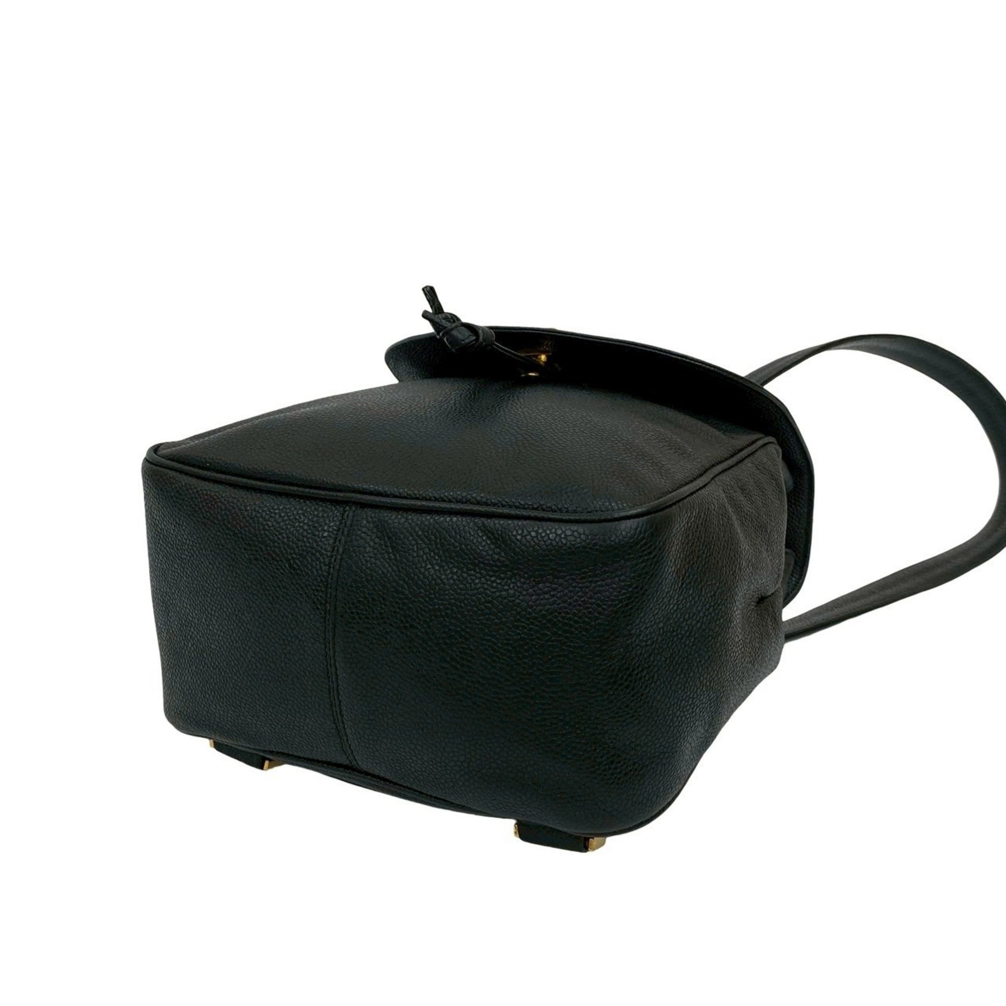 Chanel Black Grained Calfskin Backpack (Pre-Owned)