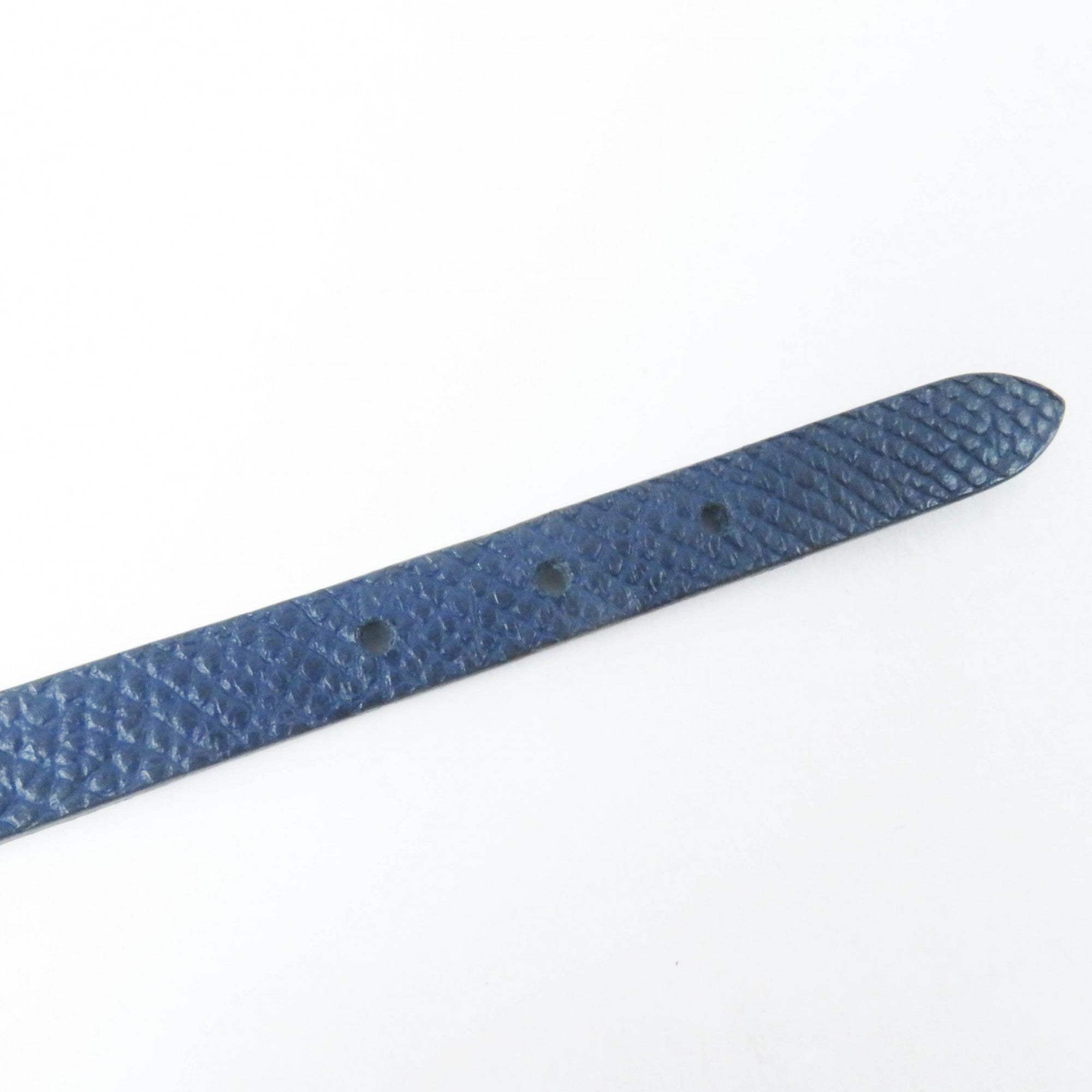 Hermes Blue Navy Leather Charm Bracelet (Pre-Owned)