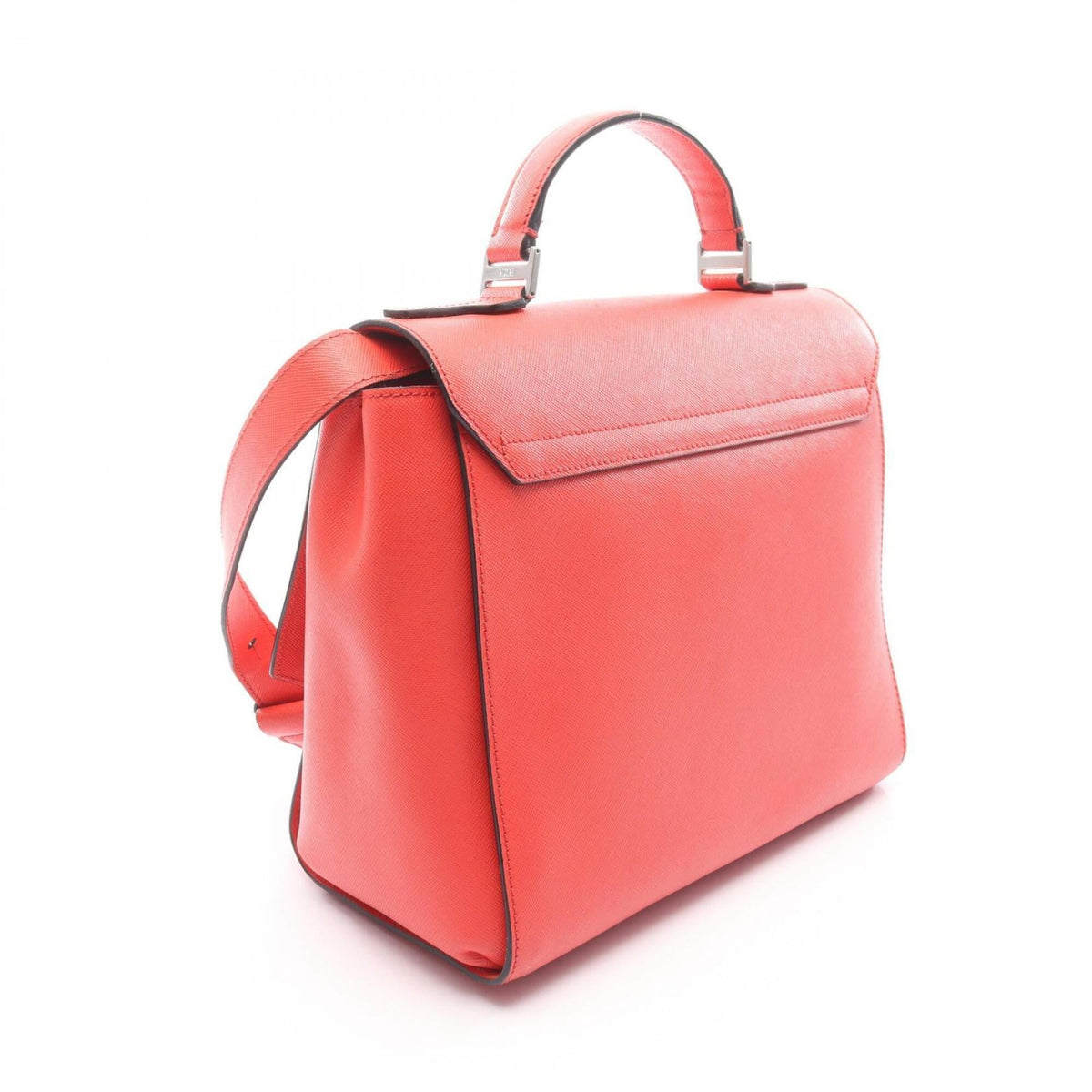 Mcm Red Color Leather Handbag (Pre-Owned)