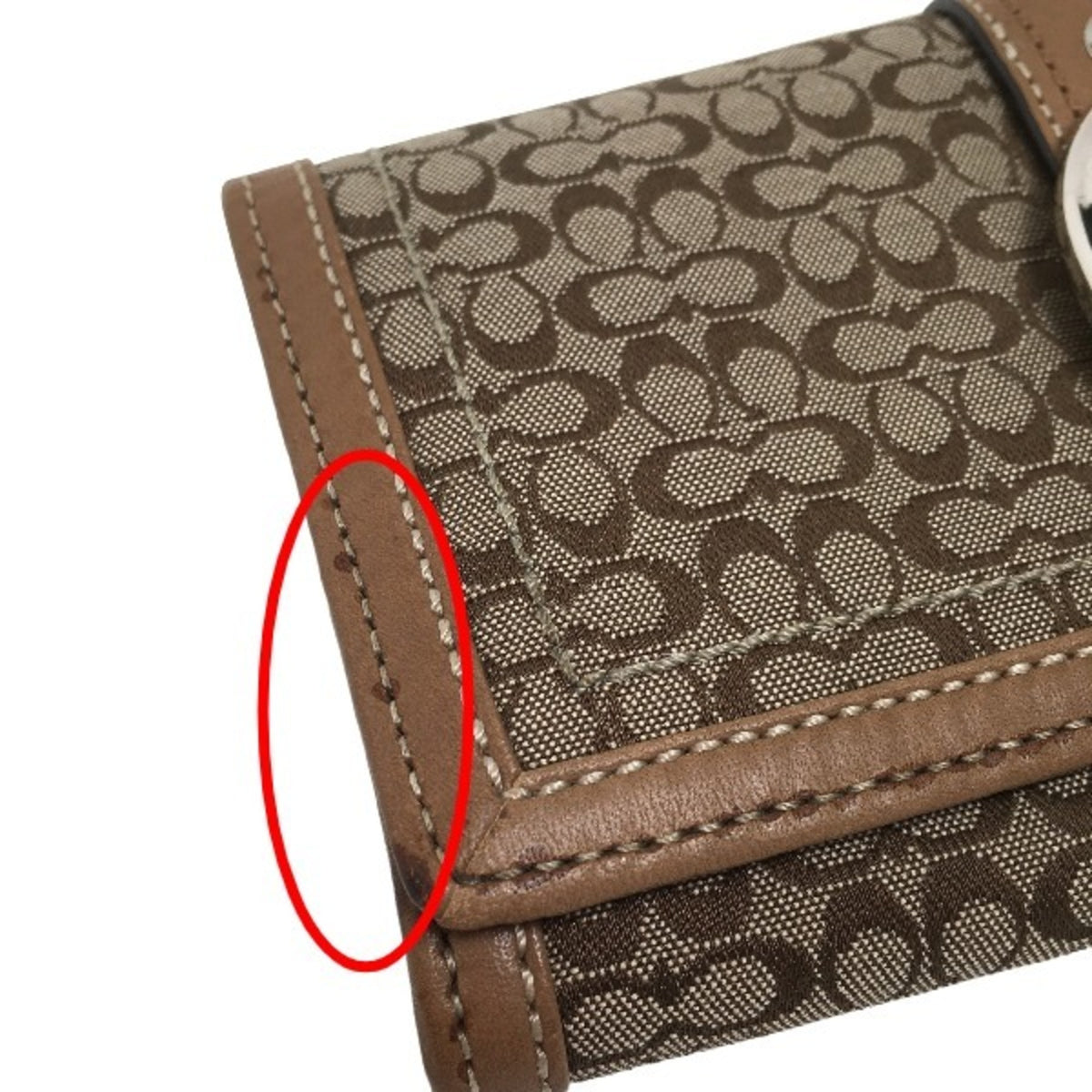 Coach Brown Long Wallet (Bi-Fold) (Pre-Owned)