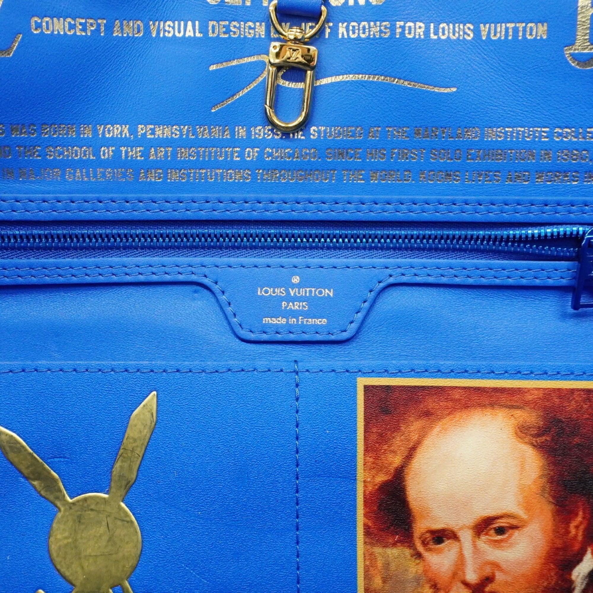 Louis Vuitton Blue Multi-Color Tote Bag (Pre-Owned)