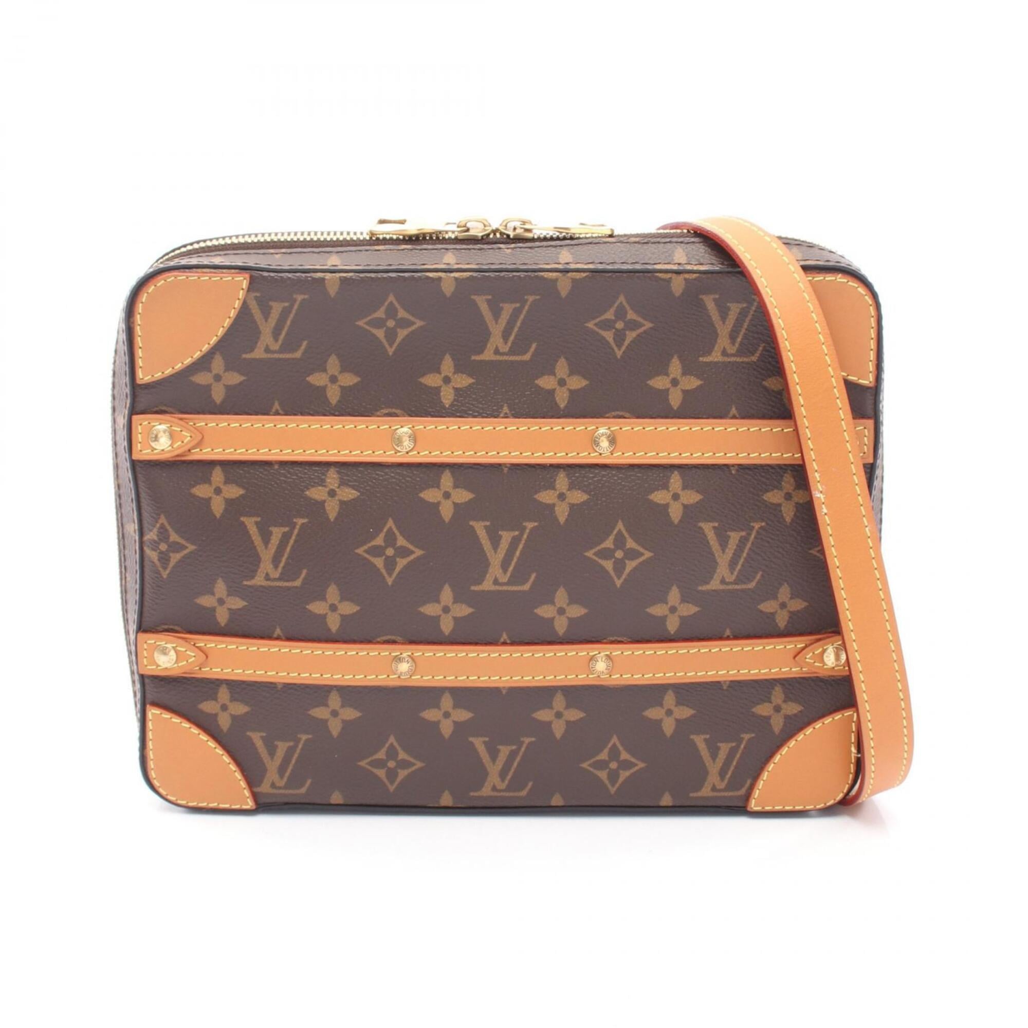 Louis Vuitton Brown Monogram Monogram Leather Handbag Shoulder Bag (Pre-Owned)