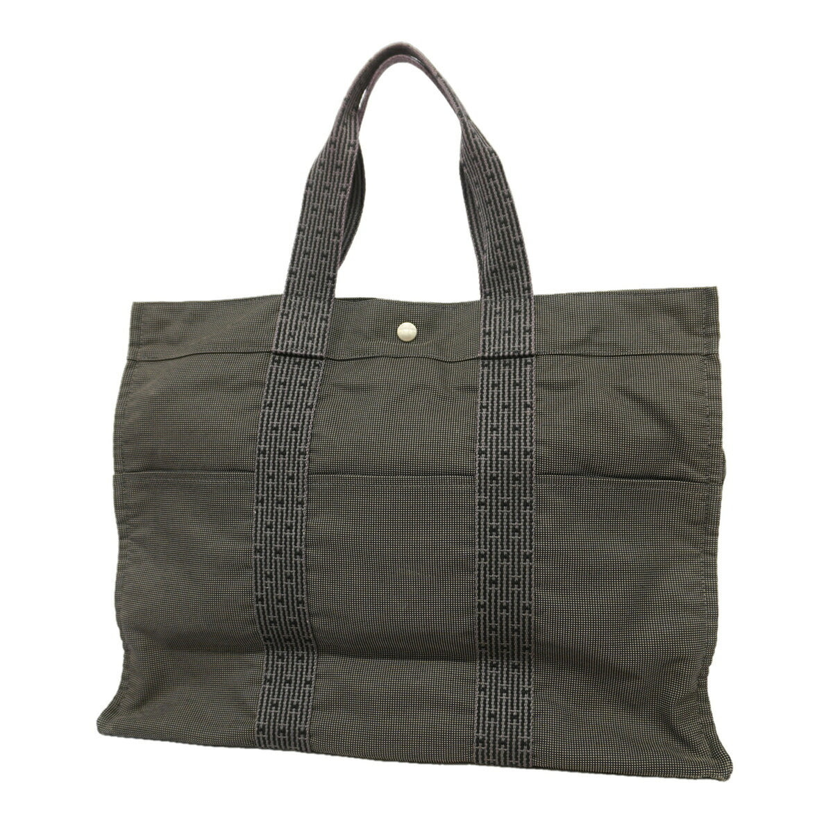 Hermes Gray Nylon Tote Bag (Pre-Owned)