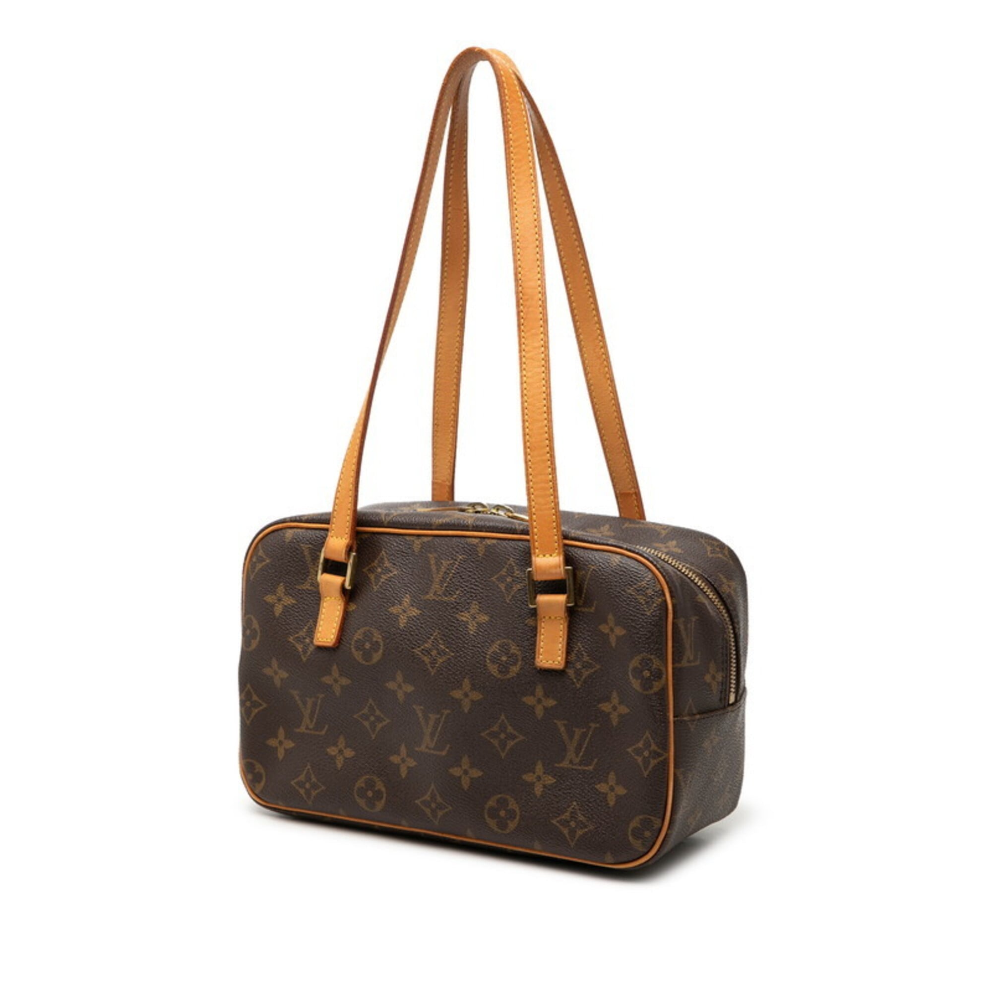 Louis Vuitton Brown Pvc Leather Handbag Shoulder Bag (Pre-Owned)