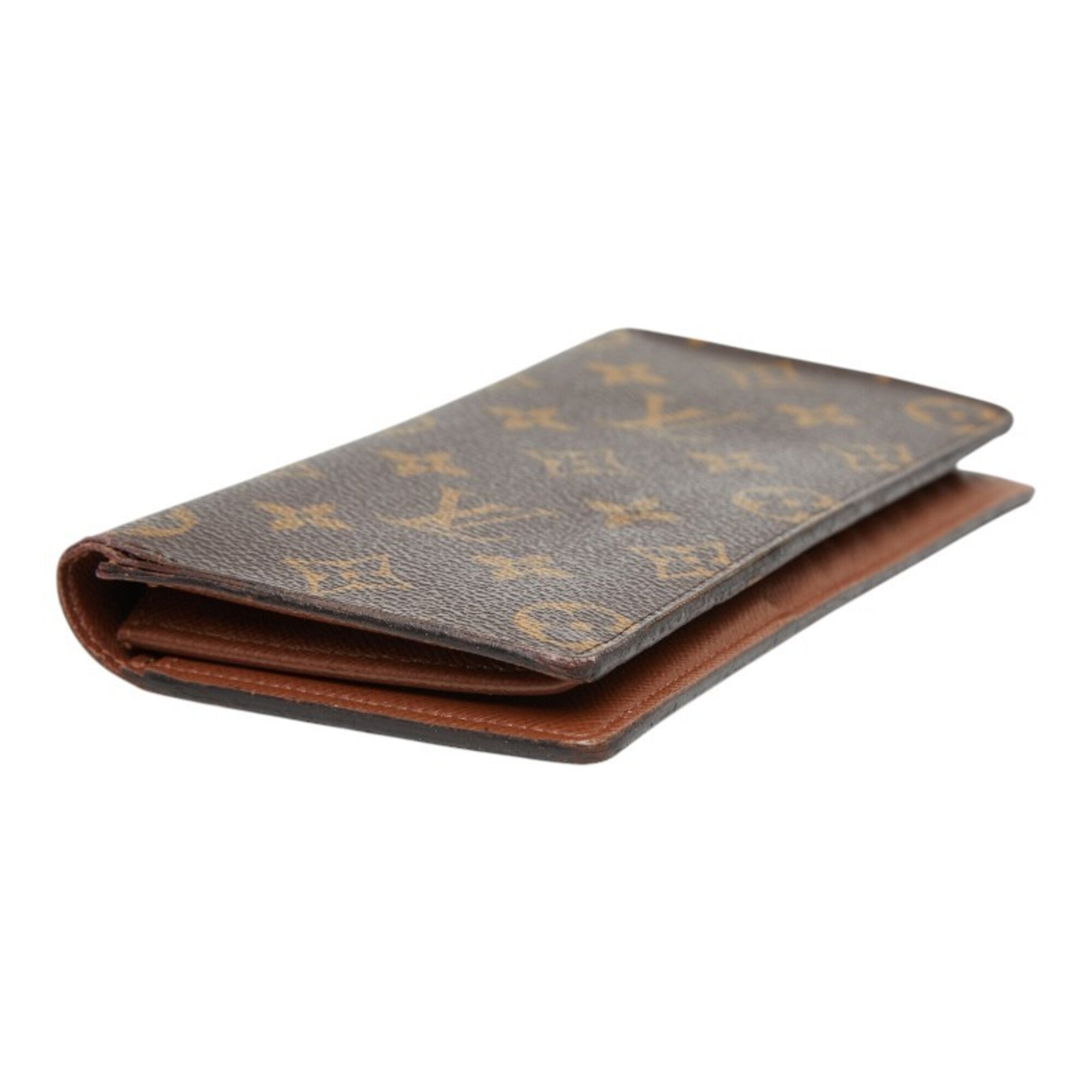 Louis Vuitton Brown Pvc Leather Long Wallet (Bi-Fold) (Pre-Owned)