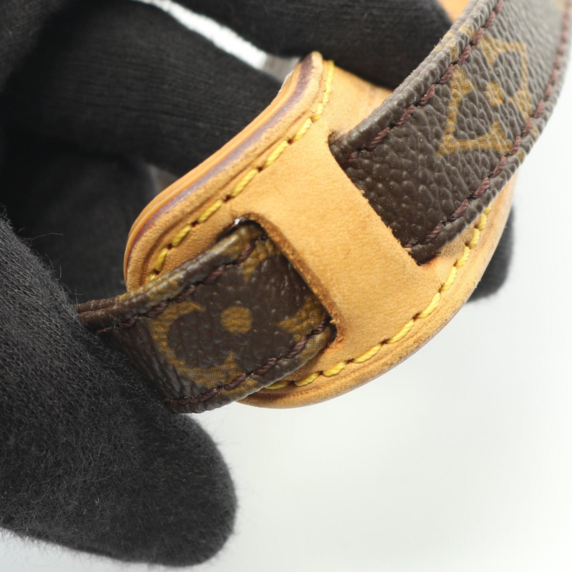 Louis Vuitton Brown Monogram Coated Canvas Leather Shoulder Bag (Pre-Owned)