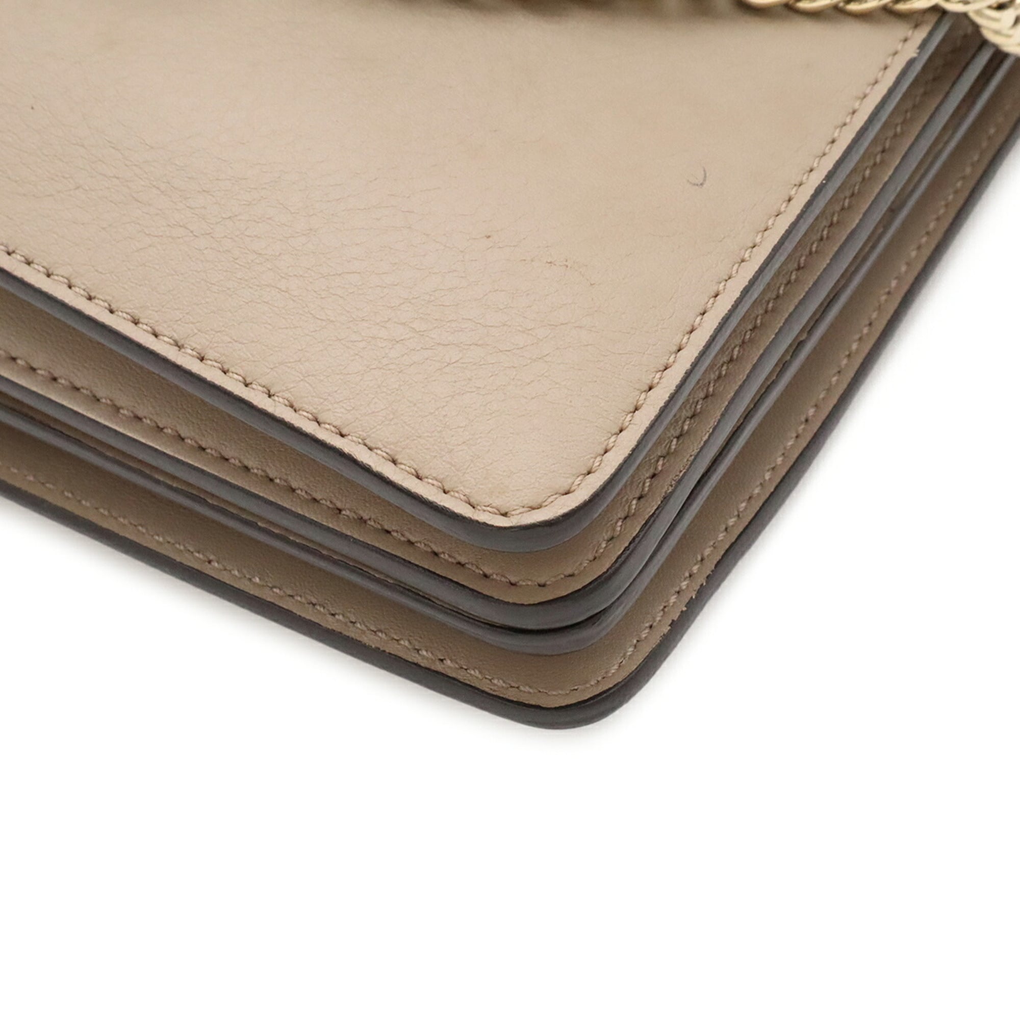 Chloé Grayish Leather Suede Pochette Shoulder Bag (Pre-Owned)