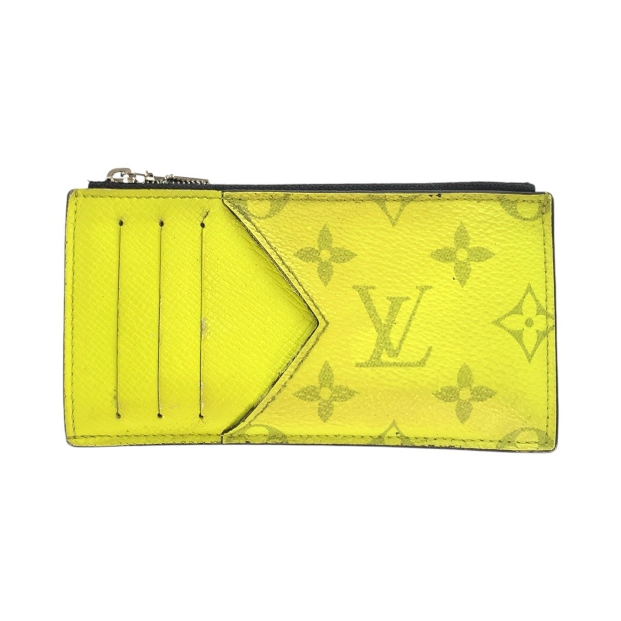 Louis Vuitton Jaune Yellow Pvc Coin Purse/Coin Case (Pre-Owned)