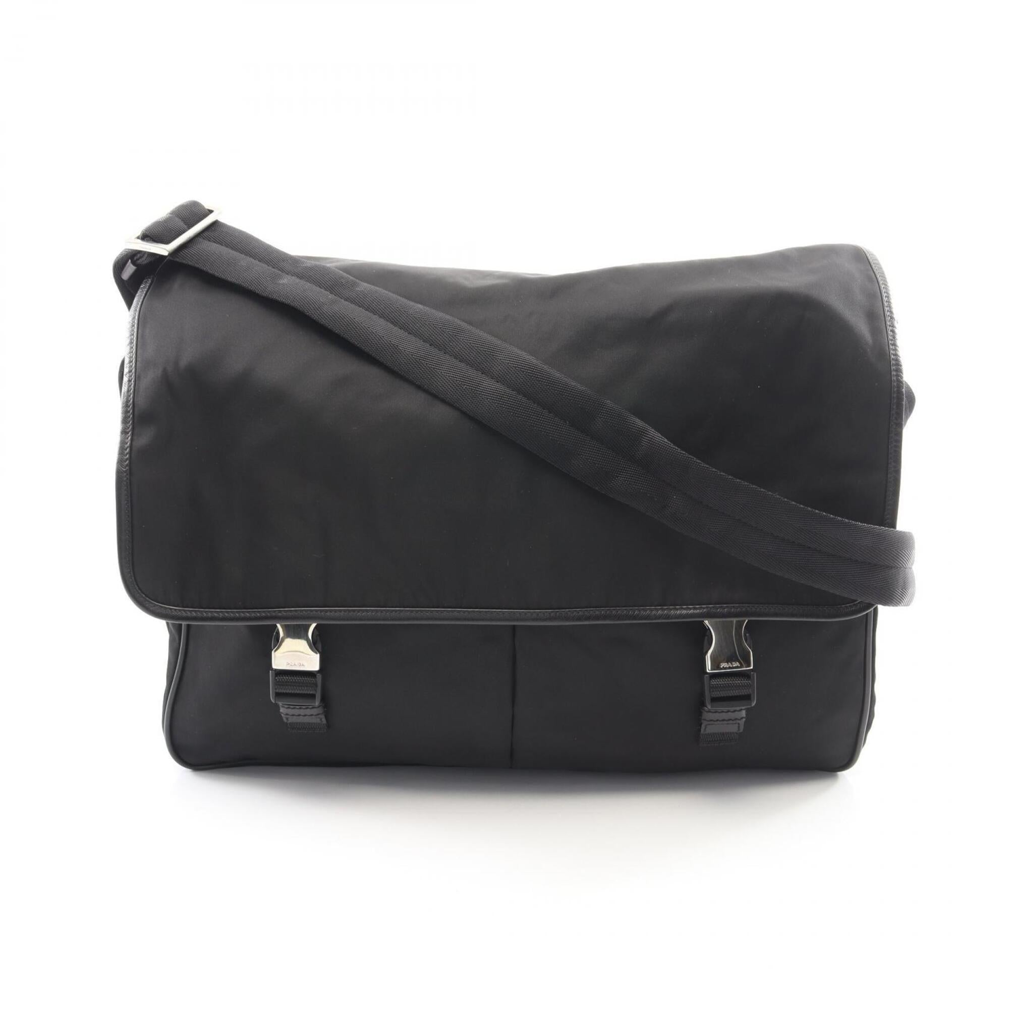 Prada Black Nylon Handbag Shoulder Bag (Pre-Owned)
