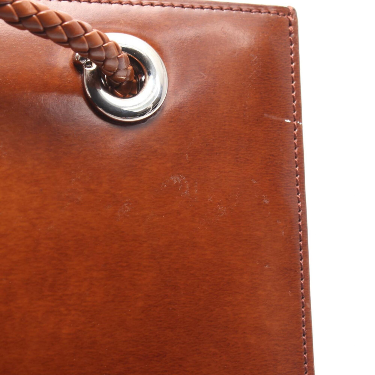 Cartier Panthère Brown Leather Tote Bag (Pre-Owned)