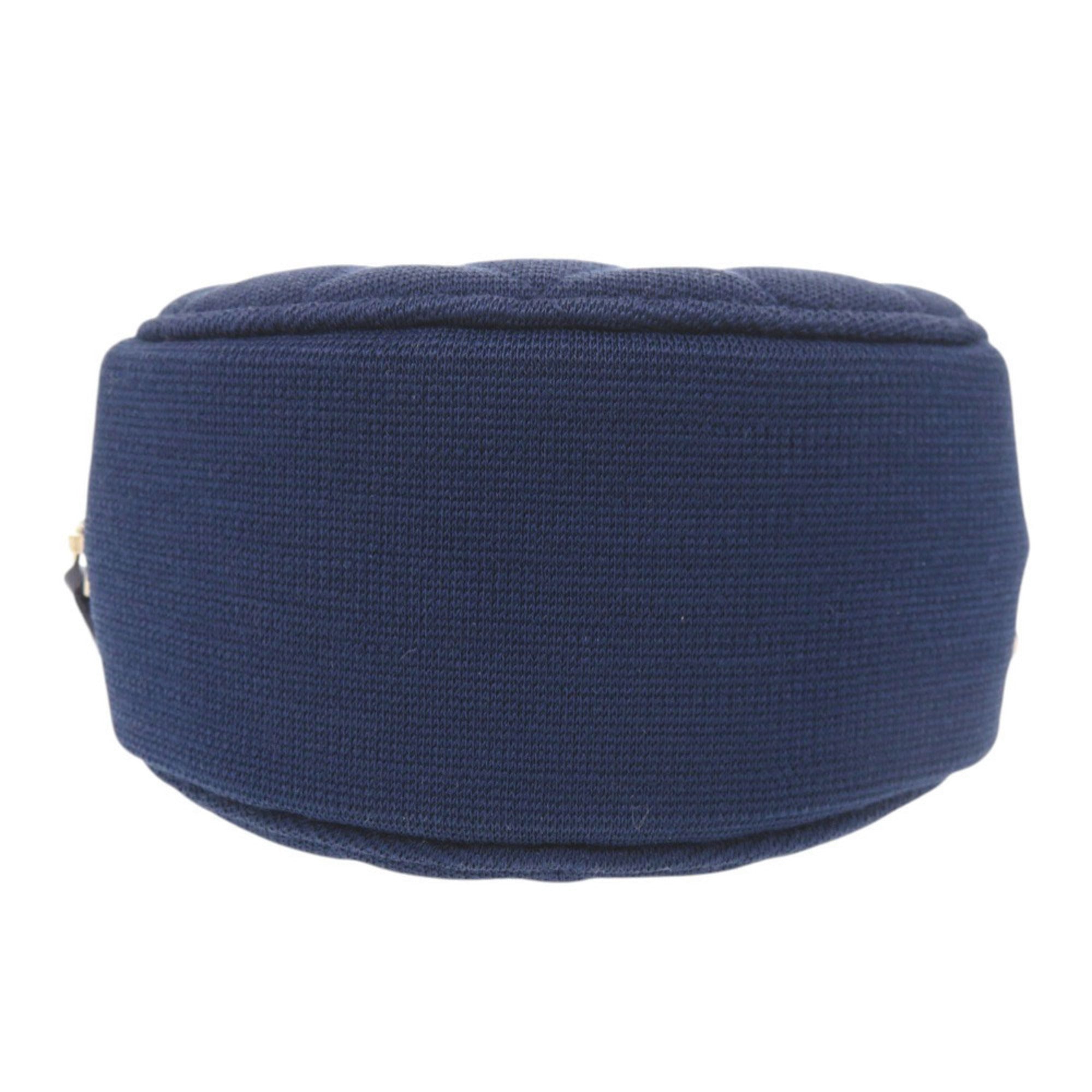 Chanel Blue Cotton Shoulder Bag (Pre-Owned)