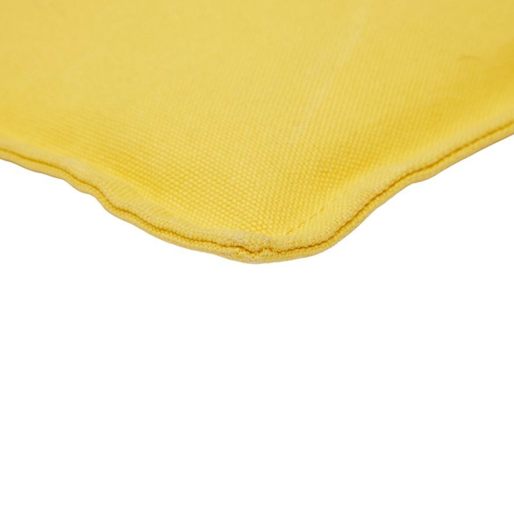 Hermes Yellow Canvas Clutch Bag Pouch (Pre-Owned)