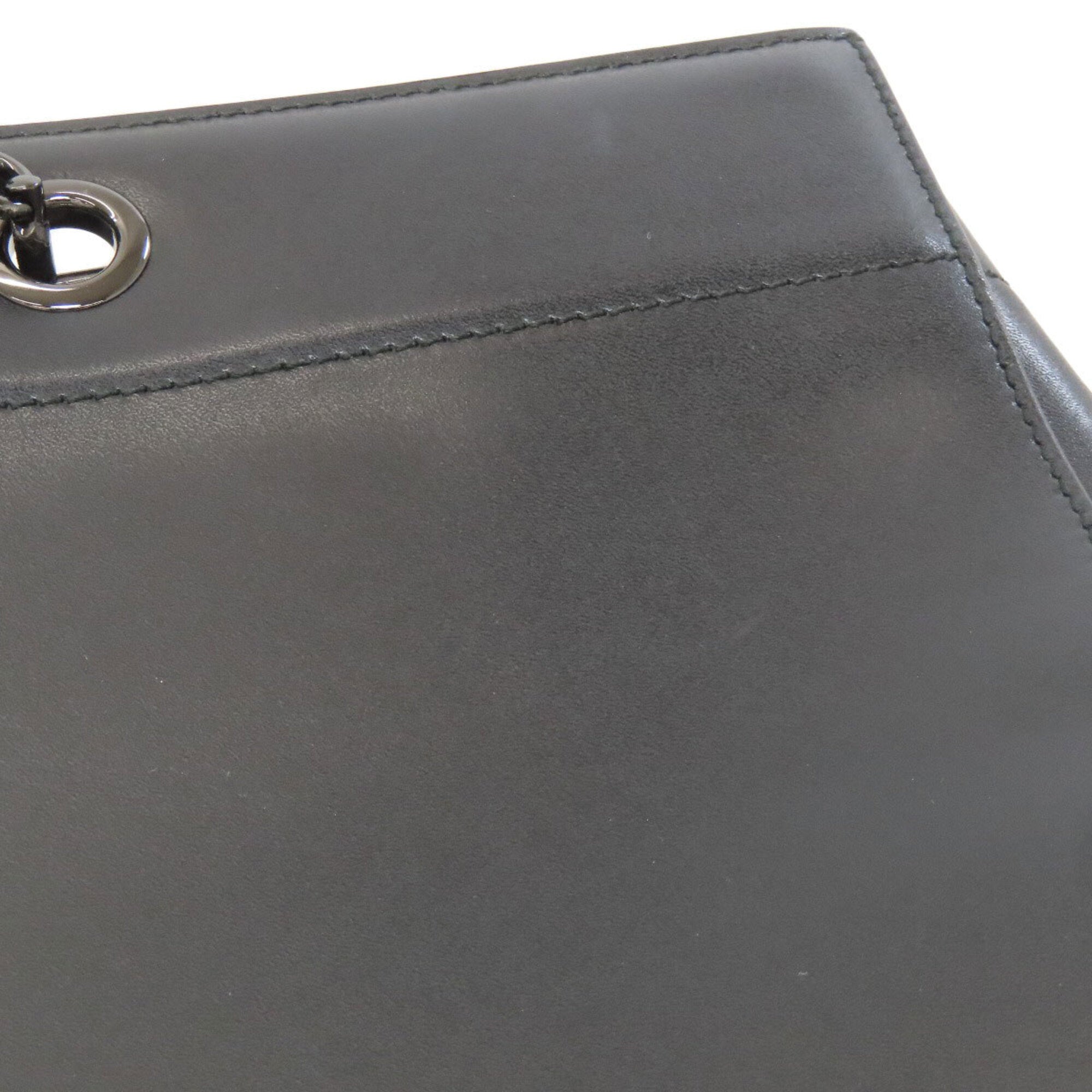 Salvatore Ferragamo Black Leather Tote Bag (Pre-Owned)