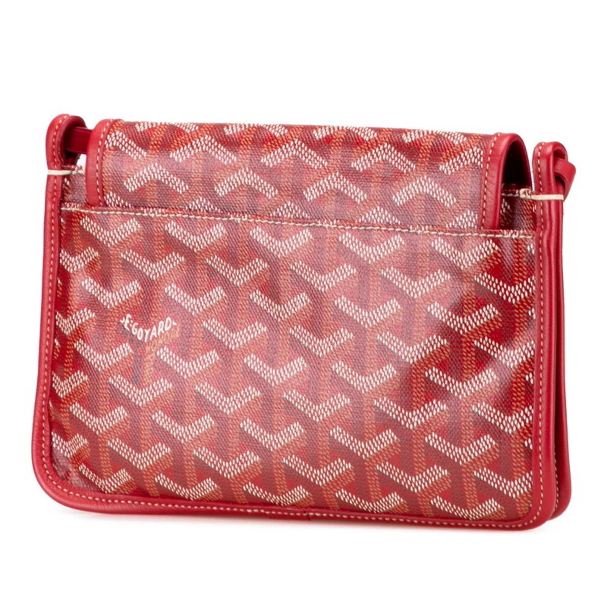 Goyard Red Color Pvc Leather Shoulder Bag (Pre-Owned)