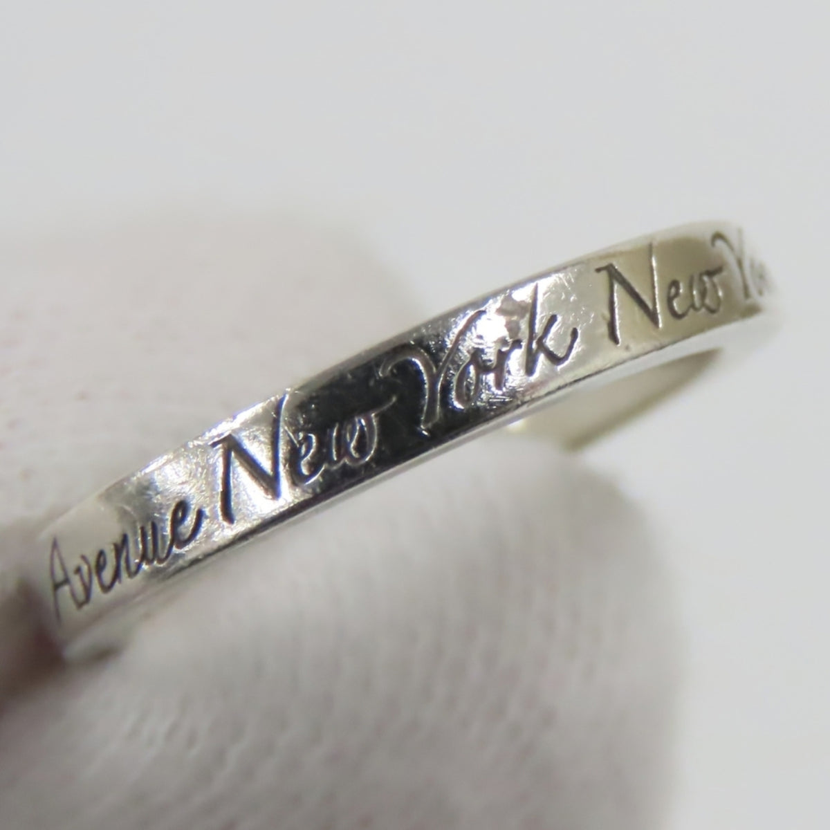 Tiffany Silver Silver 925 Band Ring (Pre-Owned)