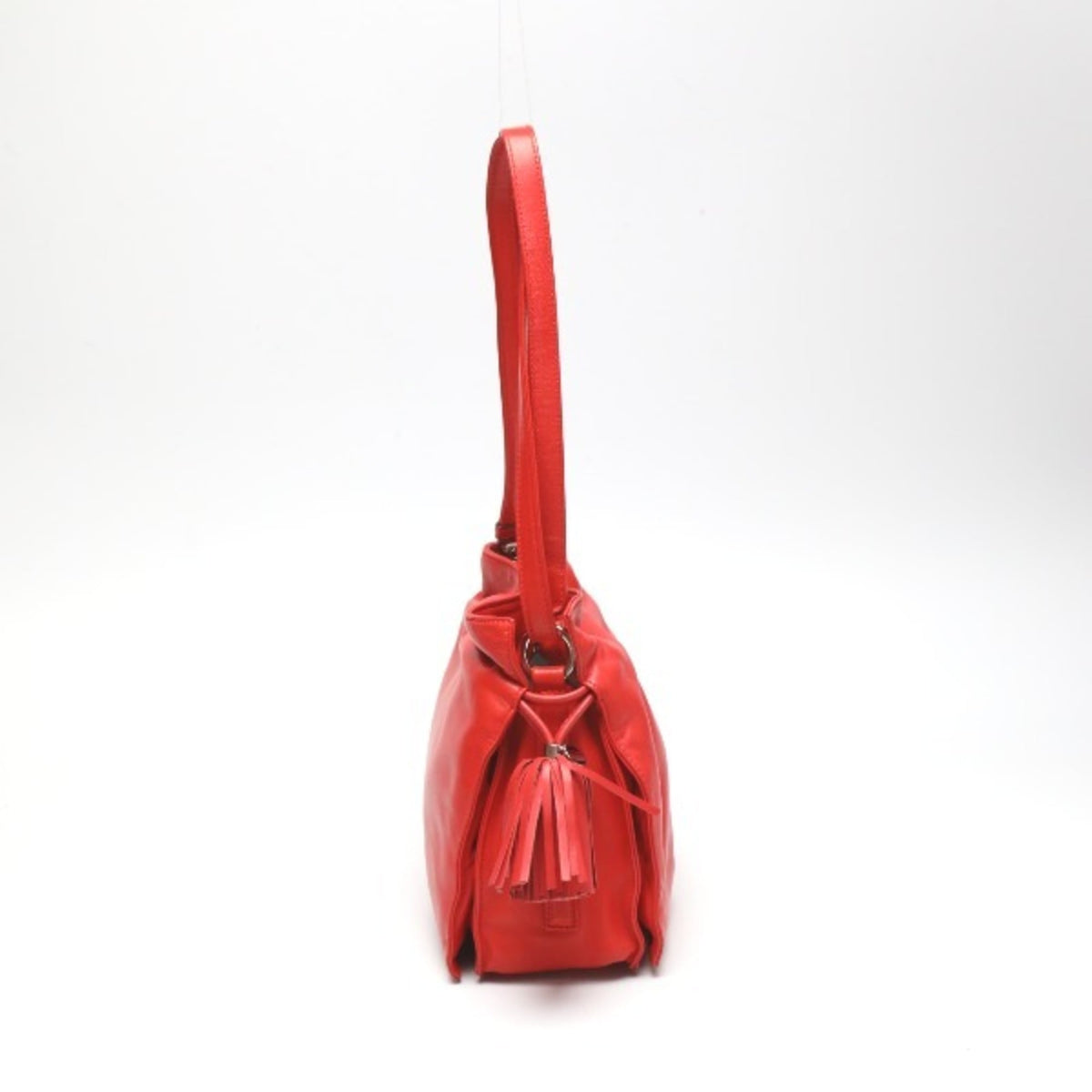 Loewe Red Color Leather Shoulder Bag (Pre-Owned)
