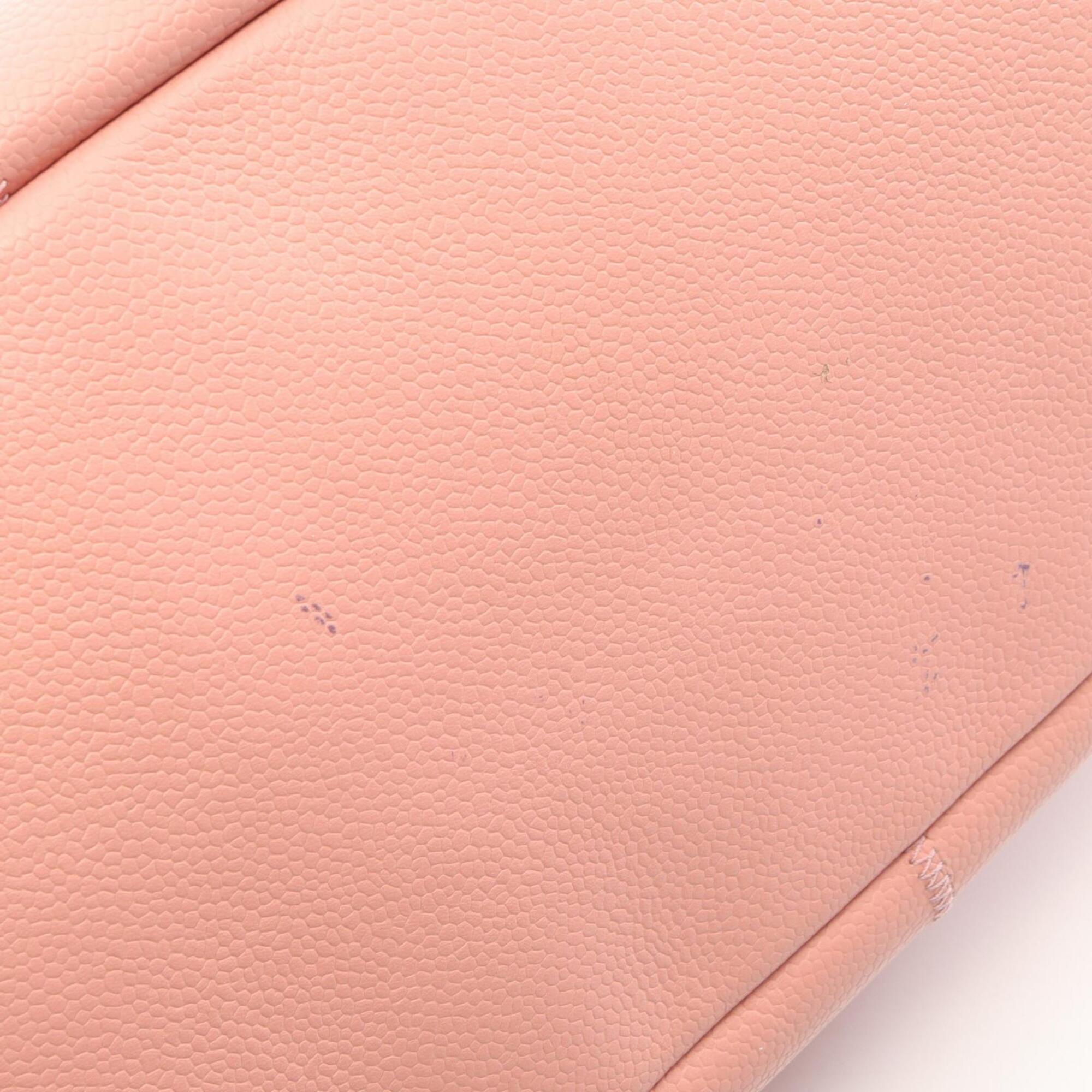 Chanel Pink Grained Calfskin Handbag Tote Bag (Pre-Owned)