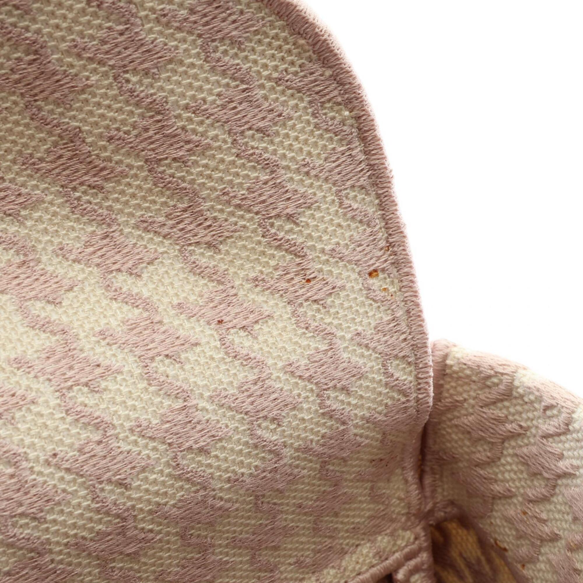 Christian Dior Ivory Pink Canvas Handbag (Pre-Owned)