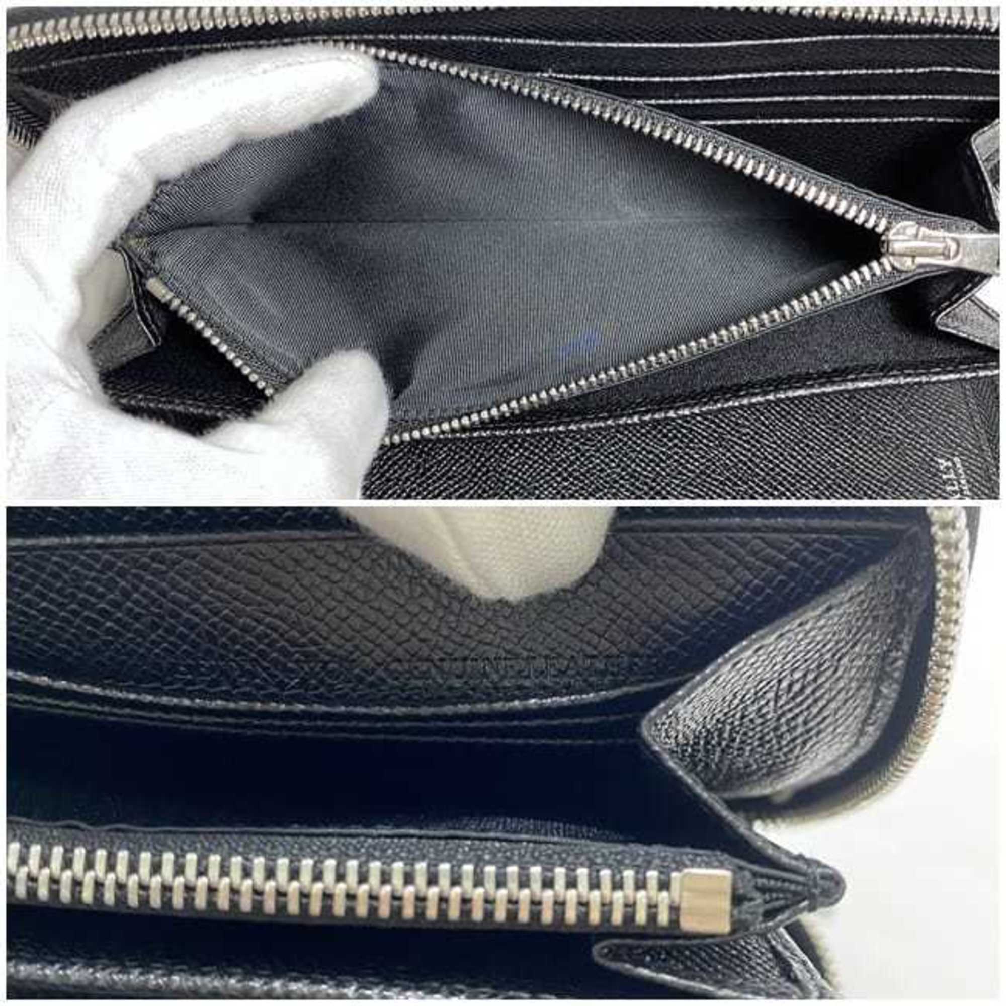 Bally Black Leather Long Wallet (Bi-Fold) (Pre-Owned)