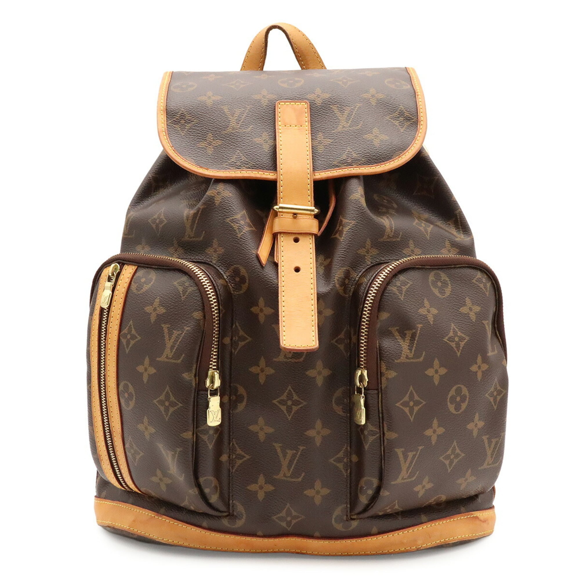 Louis Vuitton Brown Monogram Canvas Pvc Coated Canvas Backpack Shoulder Bag (Pre-Owned)
