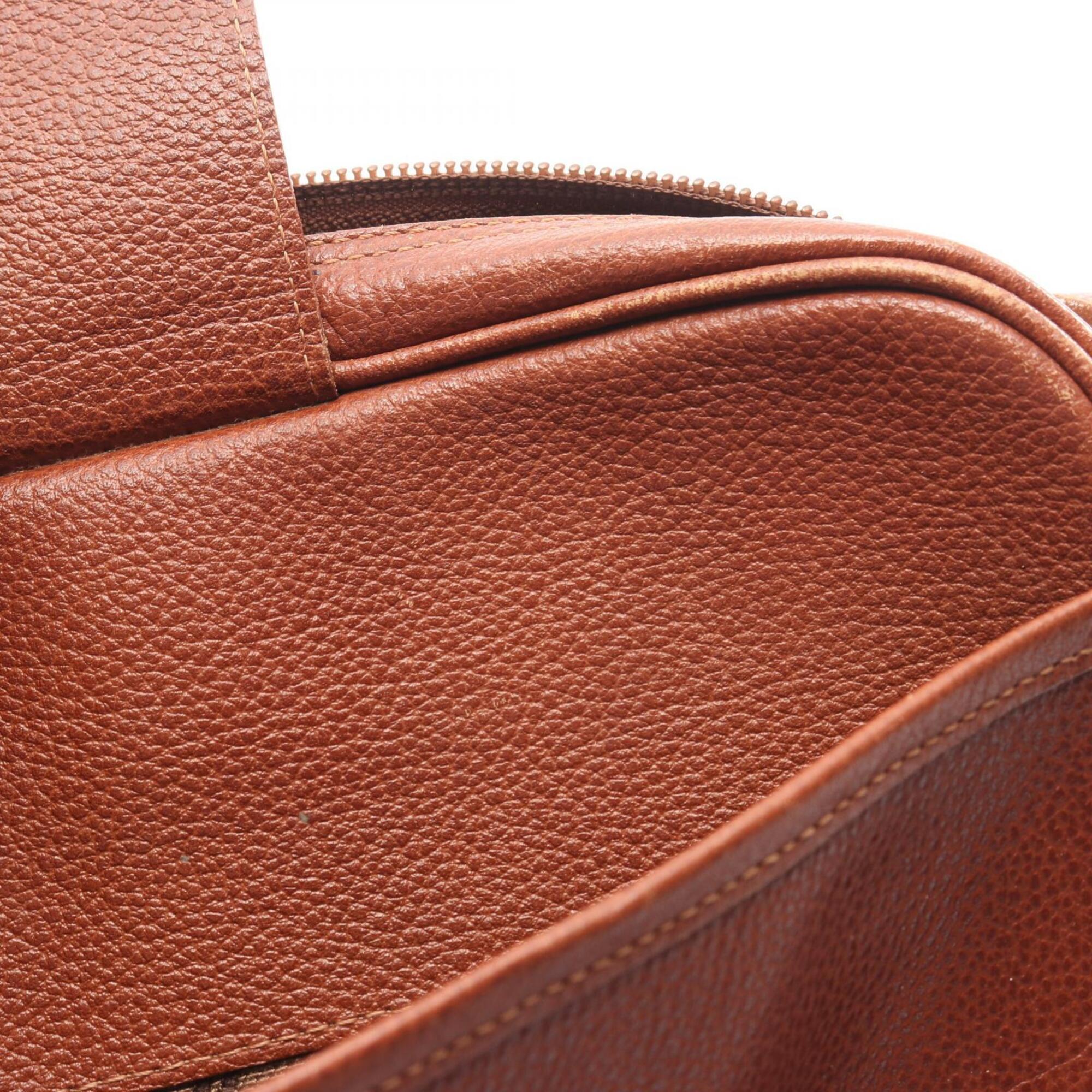 Saint Laurent Brown Leather Handbag Shoulder Bag (Pre-Owned)