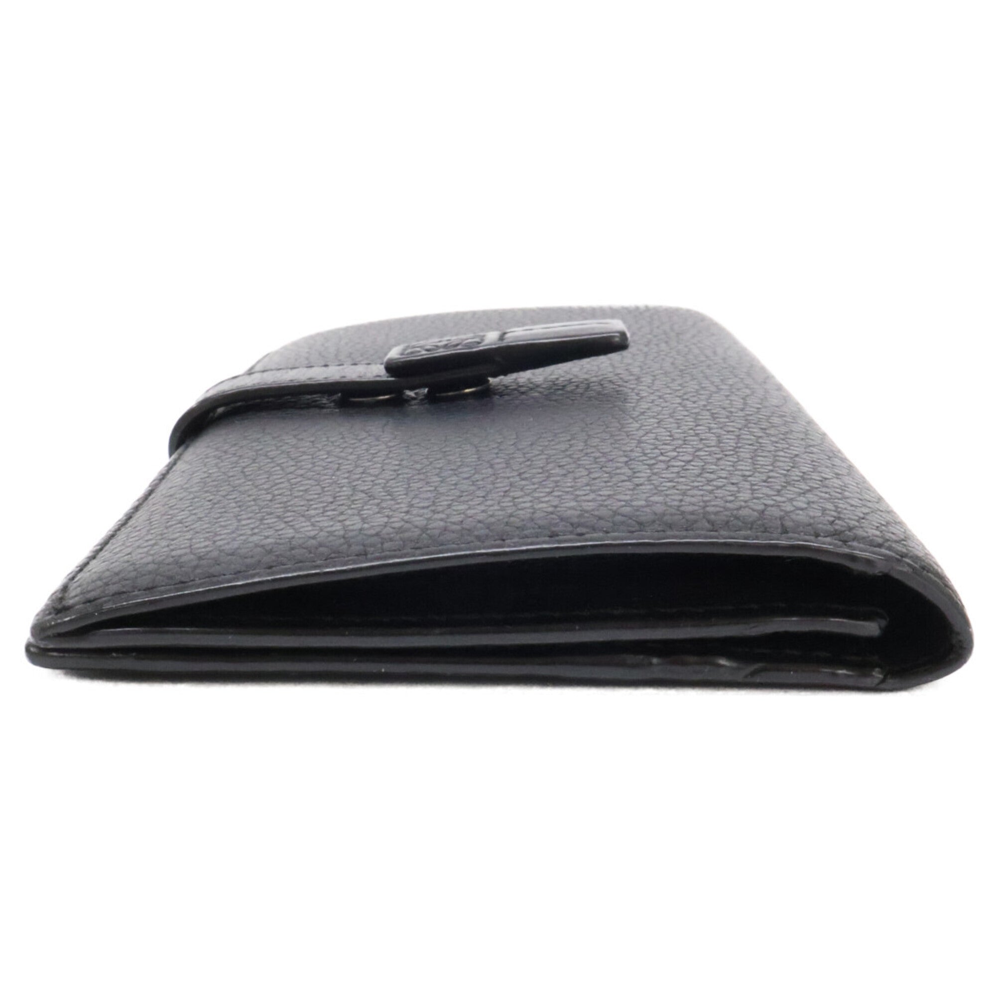 Loewe Black Leather Long Wallet (Bi-Fold) (Pre-Owned)