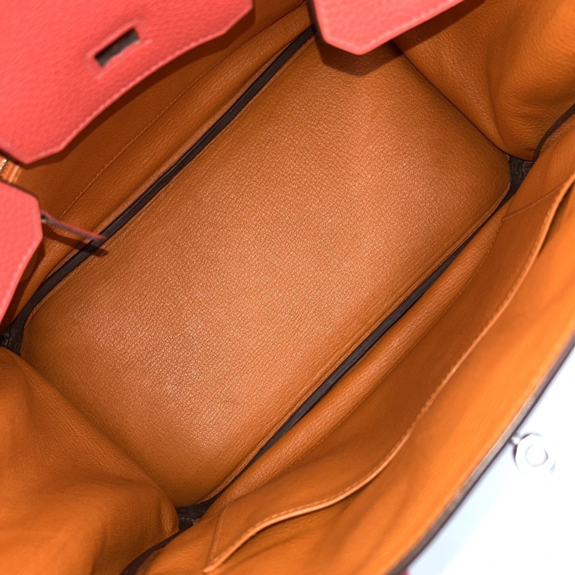 Hermes Pink Leather Handbag (Pre-Owned)