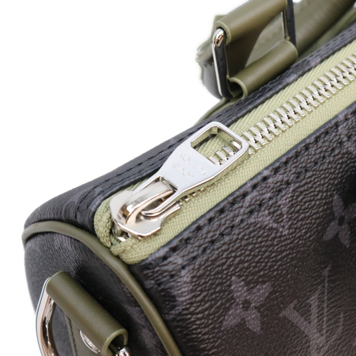 Louis Vuitton Khaki Monogram Boston Bag Shoulder Bag (Pre-Owned)