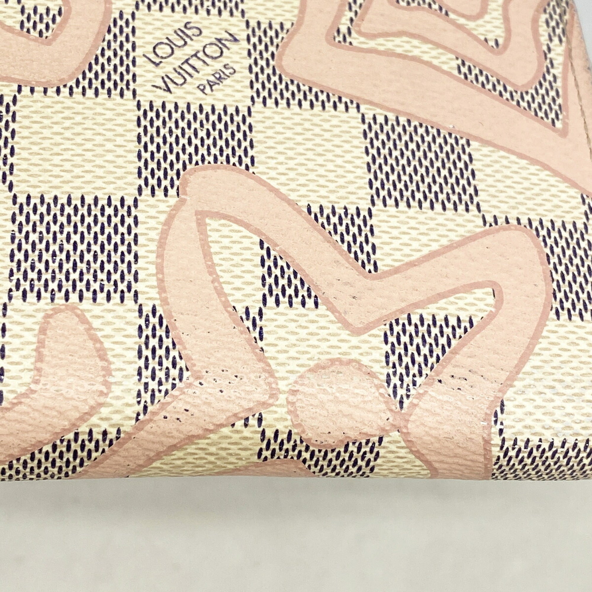 Louis Vuitton Pink White Long Wallet (Bi-Fold) (Pre-Owned)
