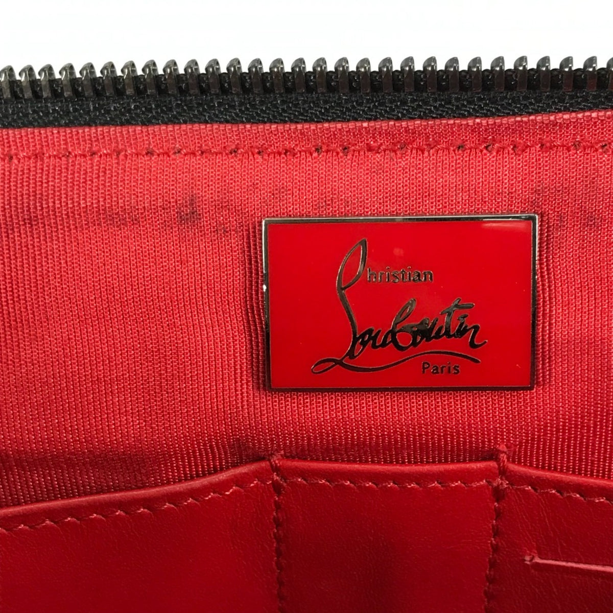Christian Louboutin Black Leather Clutch Bag (Pre-Owned)