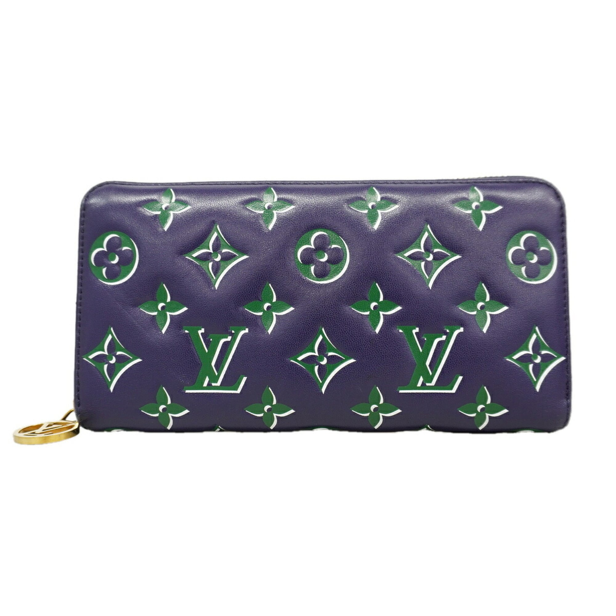Louis Vuitton Green Navy Long Wallet (Bi-Fold) (Pre-Owned)