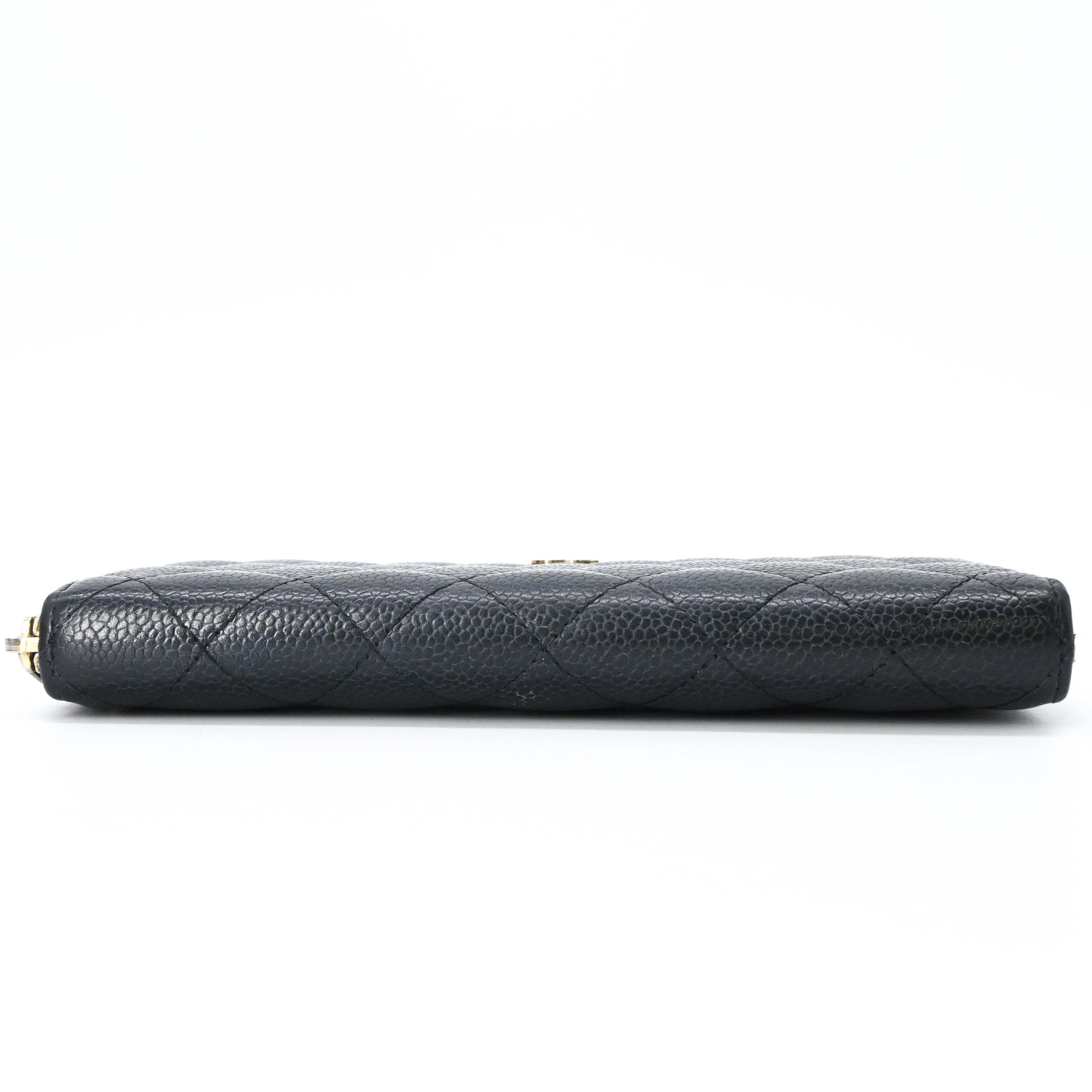 Chanel Black Grained Calfskin Coin Purse/Coin Case (Pre-Owned)