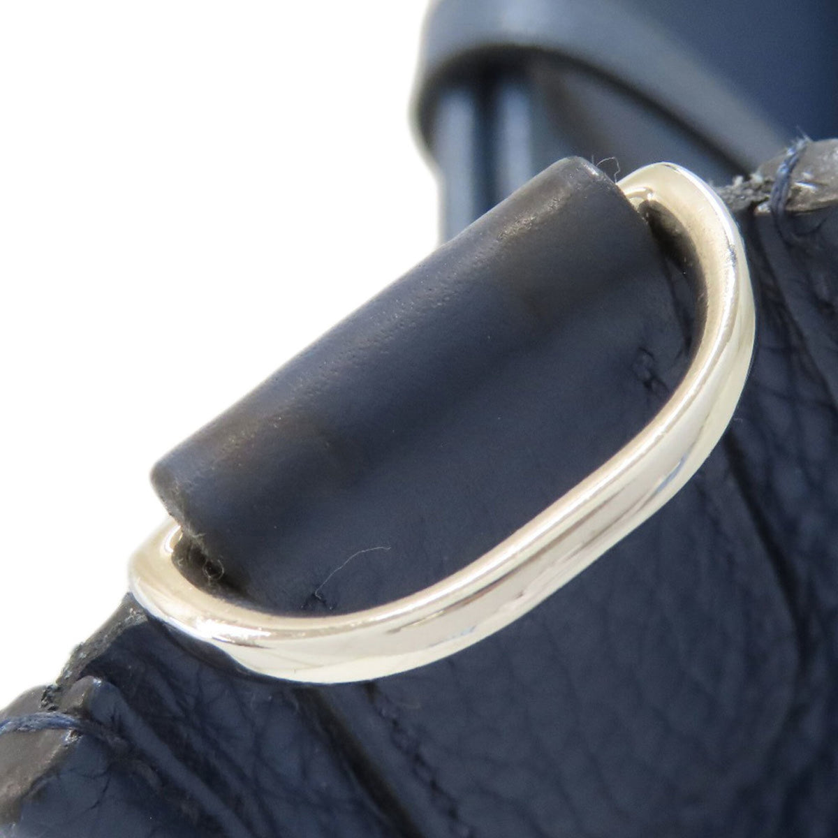 Hermes Blue Taurillon Clemence Leather Shoulder Bag (Pre-Owned)