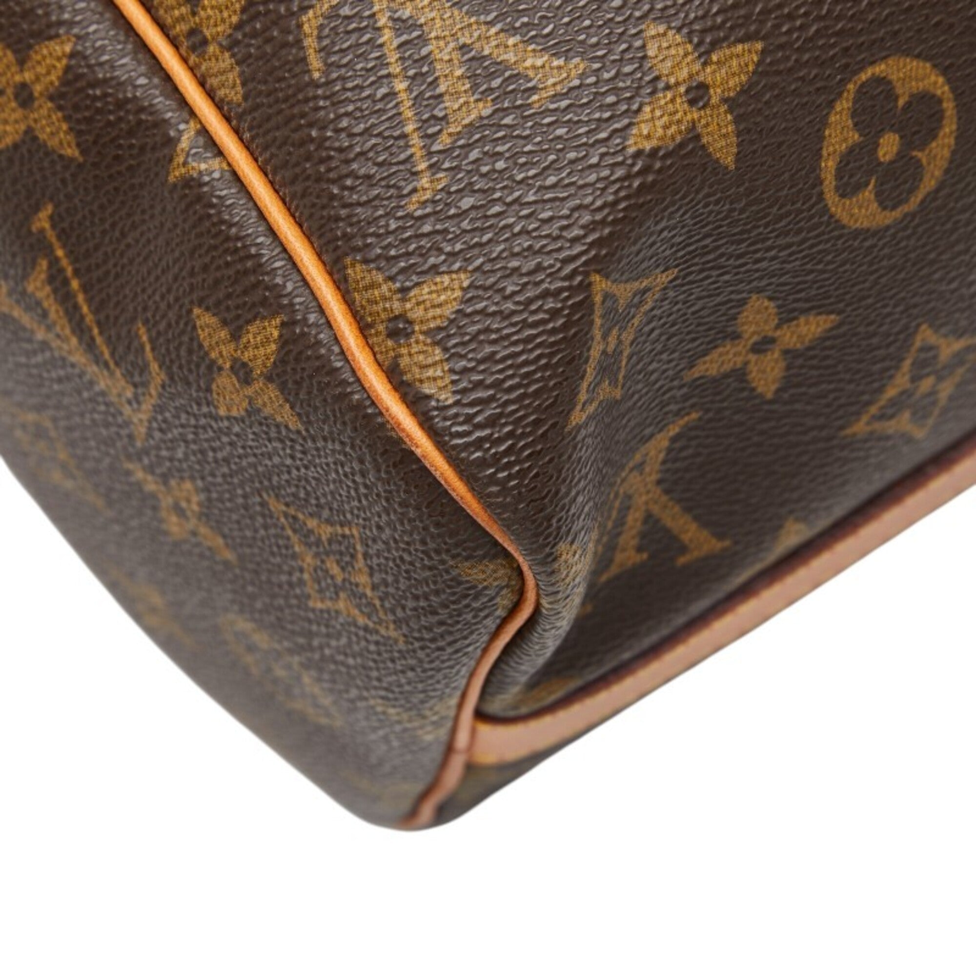 Louis Vuitton Brown Pvc Leather Boston Bag Shoulder Bag (Pre-Owned)