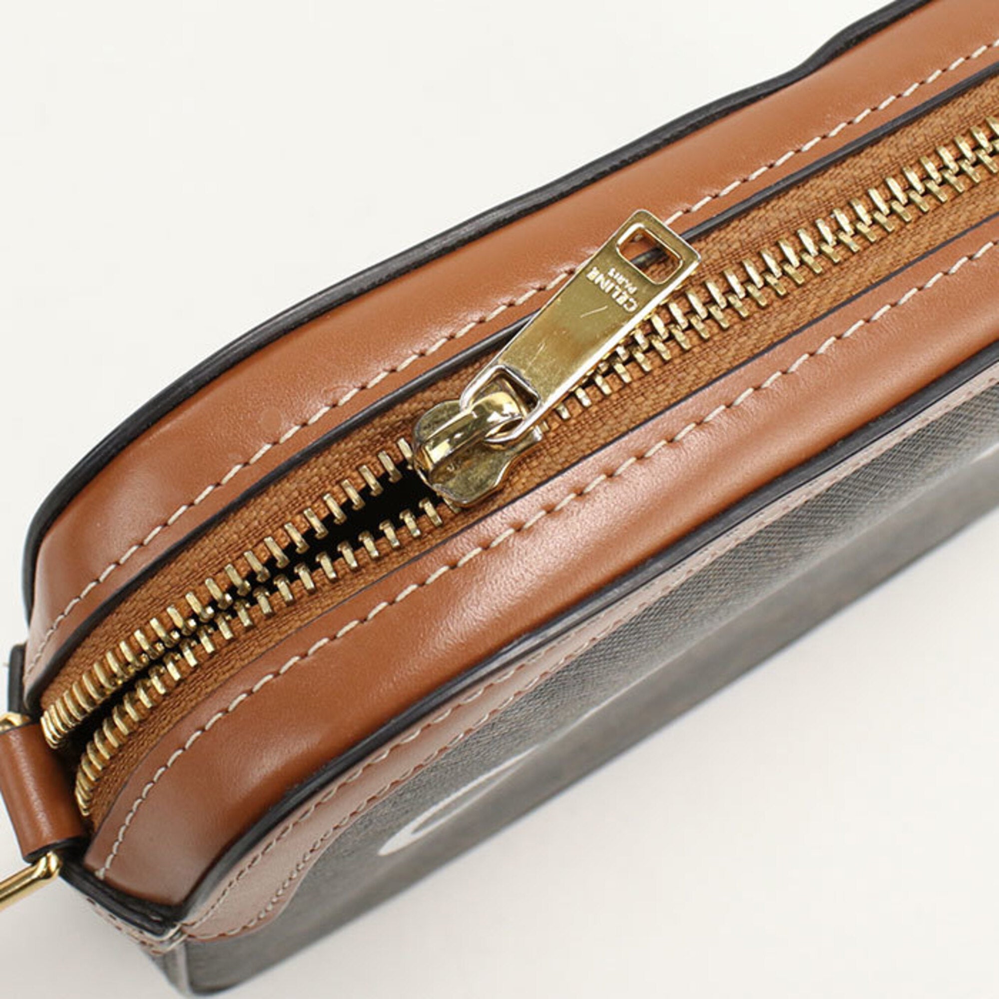 Celine Brown Pvc Leather Shoulder Bag (Pre-Owned)