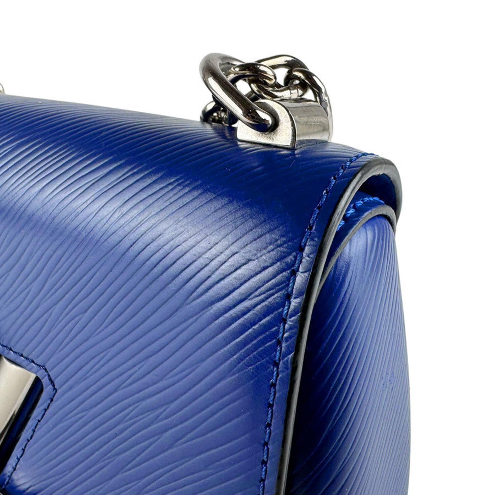 Louis Vuitton Blue Epi Leather Metal Shoulder Bag (Pre-Owned)