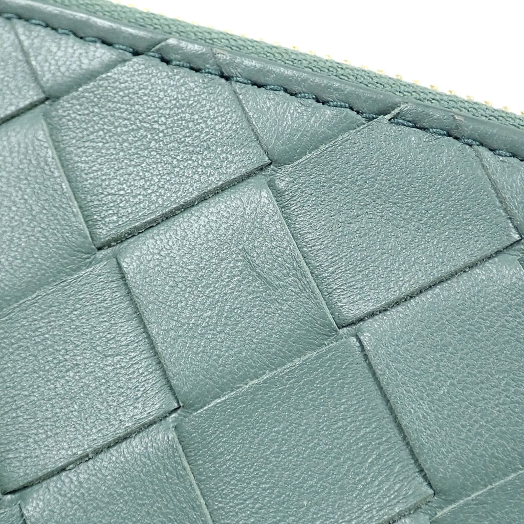Bottega Veneta Green Leather Wallet (Bi-Fold) (Pre-Owned)