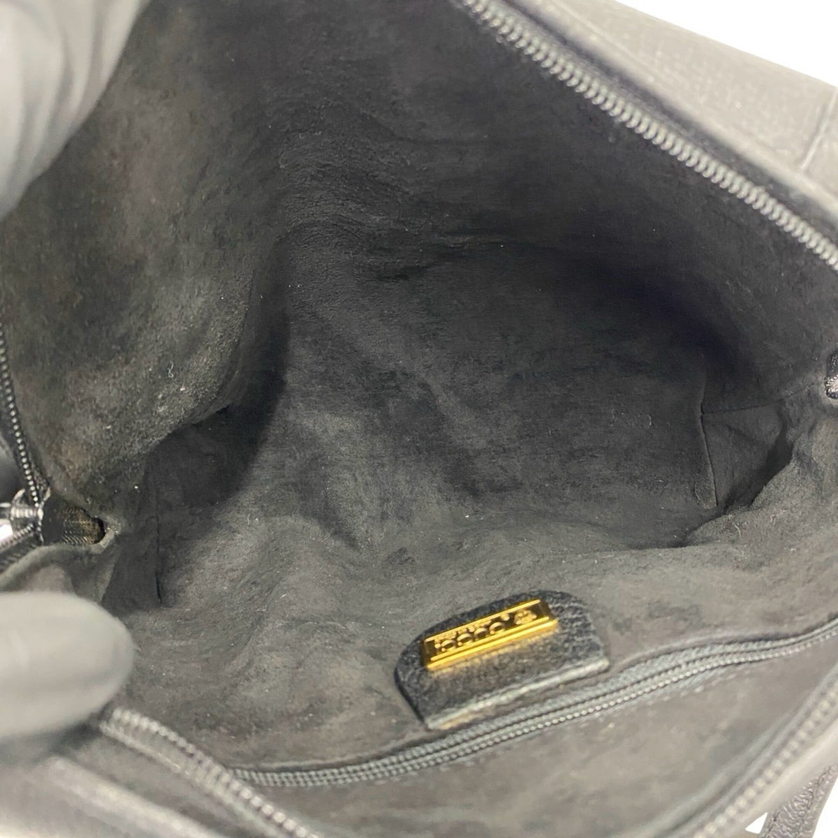 Gucci Black Leather Pochette Shoulder Bag (Pre-Owned)