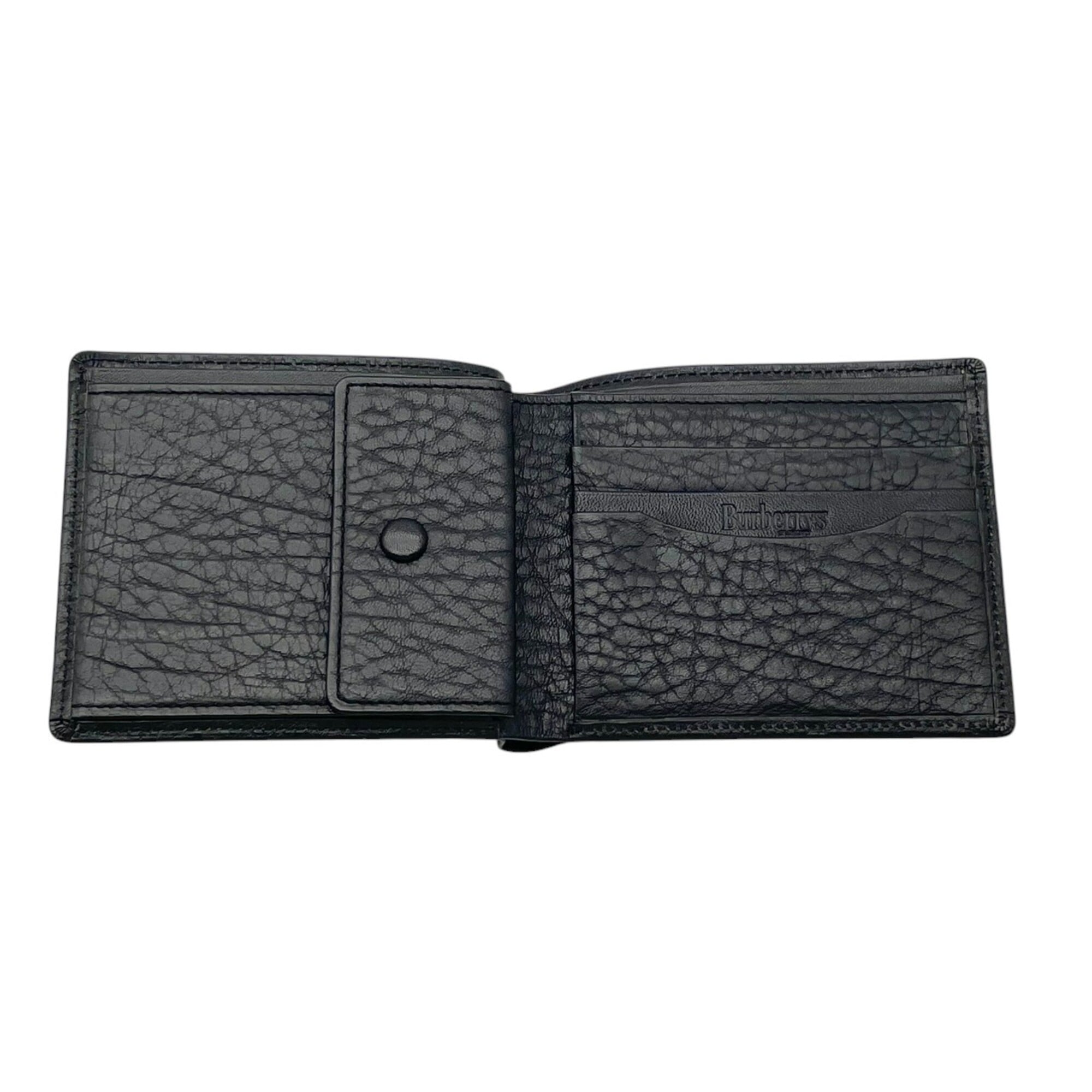 Burberry Black Leather Wallet (Bi-Fold) (Pre-Owned)