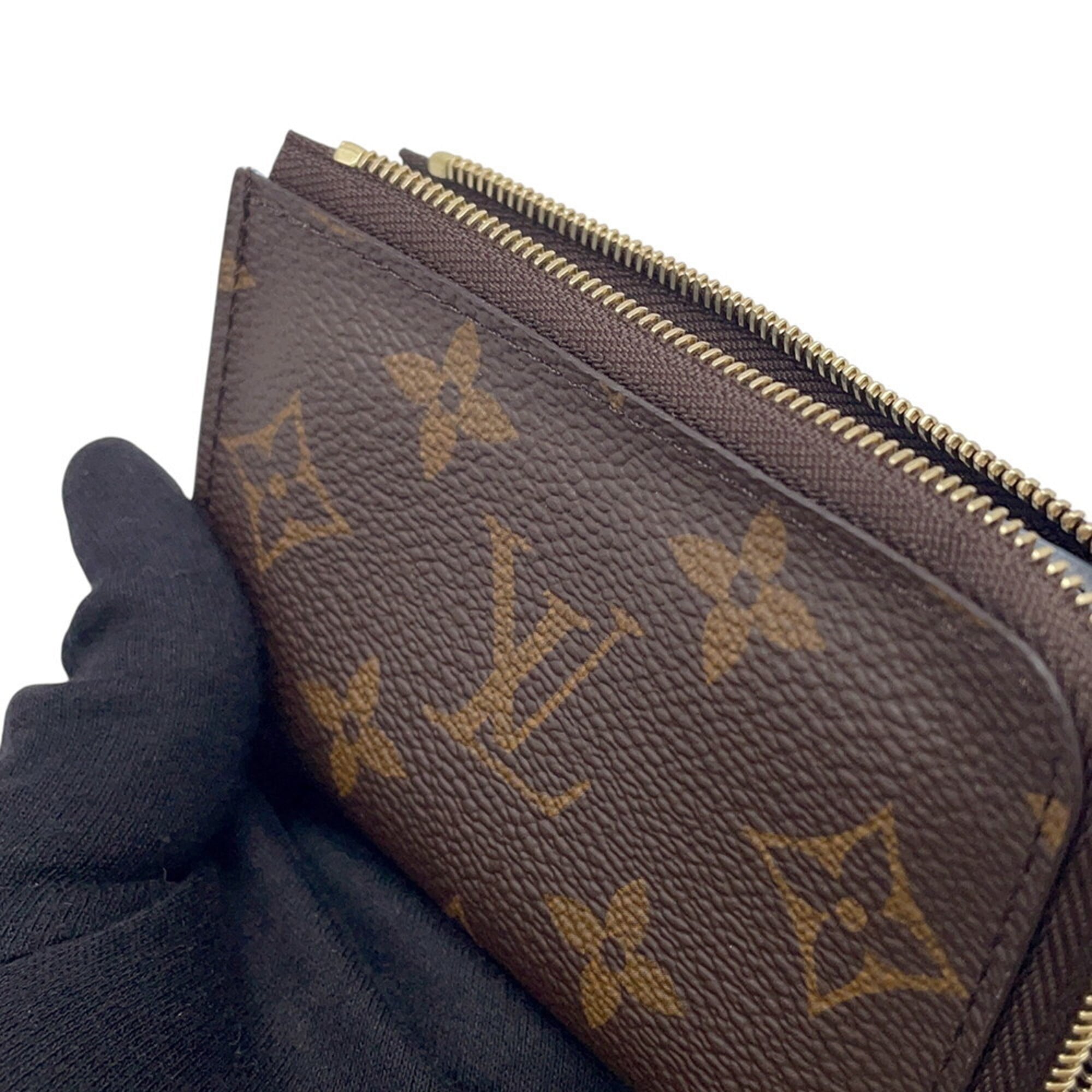 Louis Vuitton Blue Monogram Coin Purse/Coin Case (Pre-Owned)