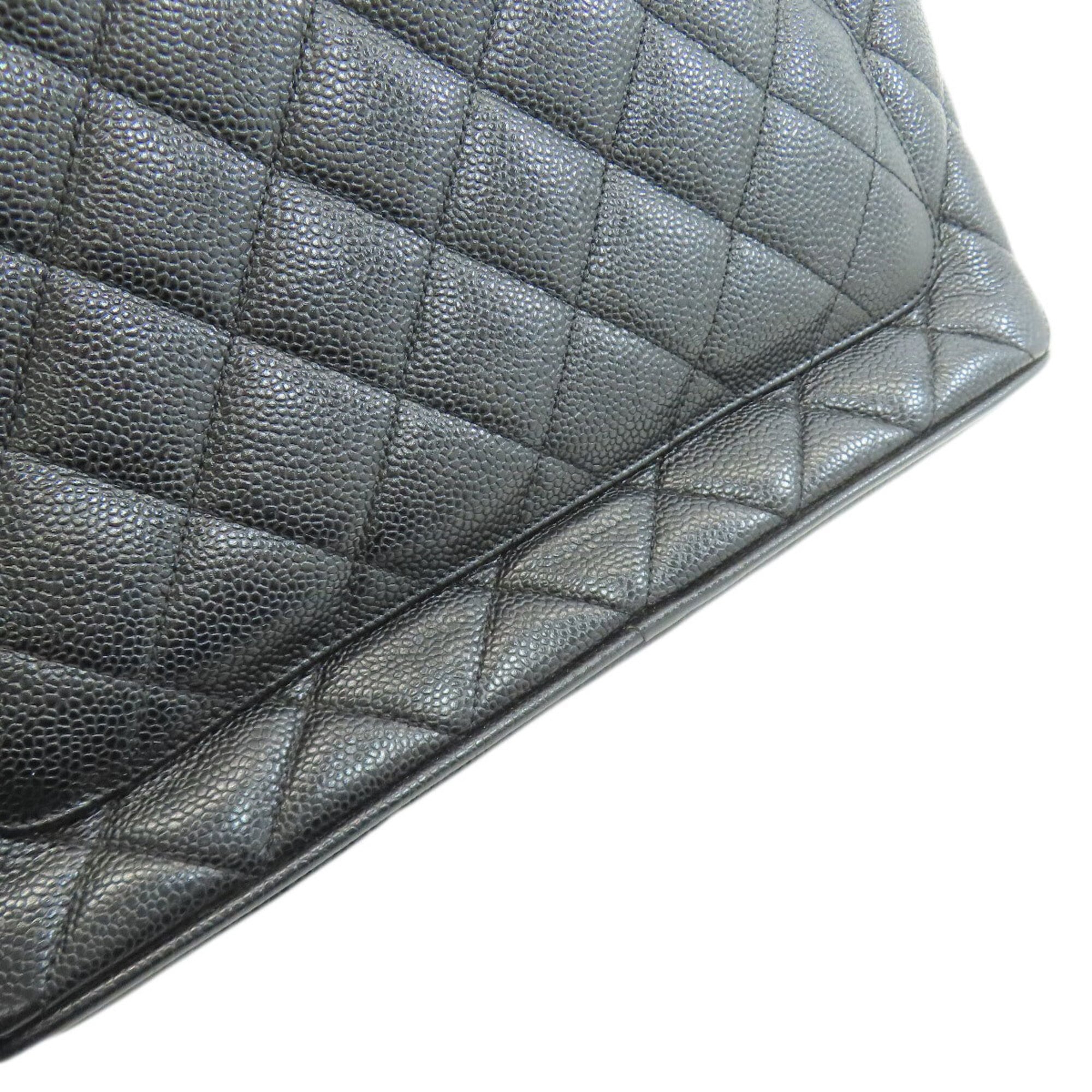 Chanel Black Leather Tote Bag (Pre-Owned)