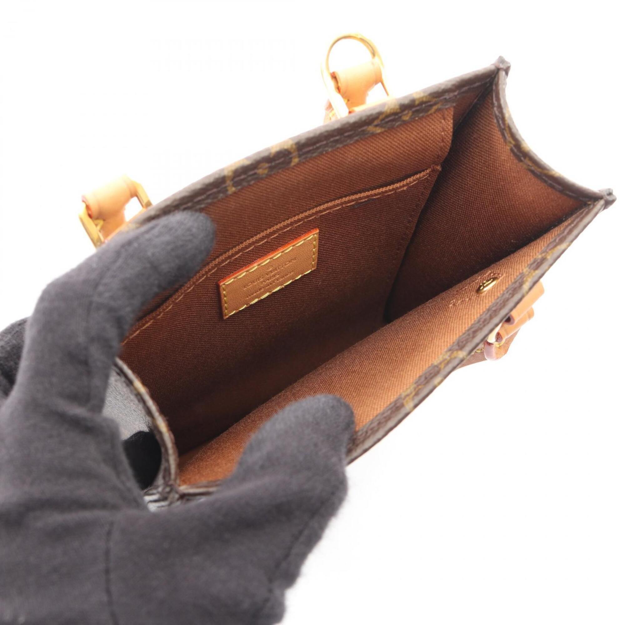 Louis Vuitton Brown Monogram Coated Canvas Leather Handbag (Pre-Owned)