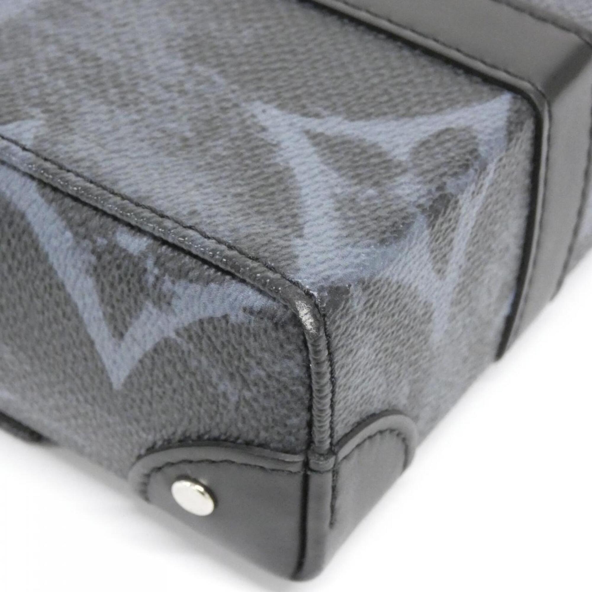 Louis Vuitton Black Noir Coated Canvas Shoulder Bag (Pre-Owned)