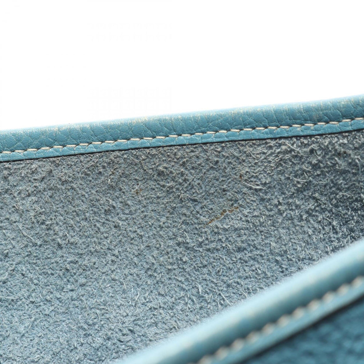 Hermes Blue Taurillon Clemence Leather Leather Handbag Shoulder Bag (Pre-Owned)
