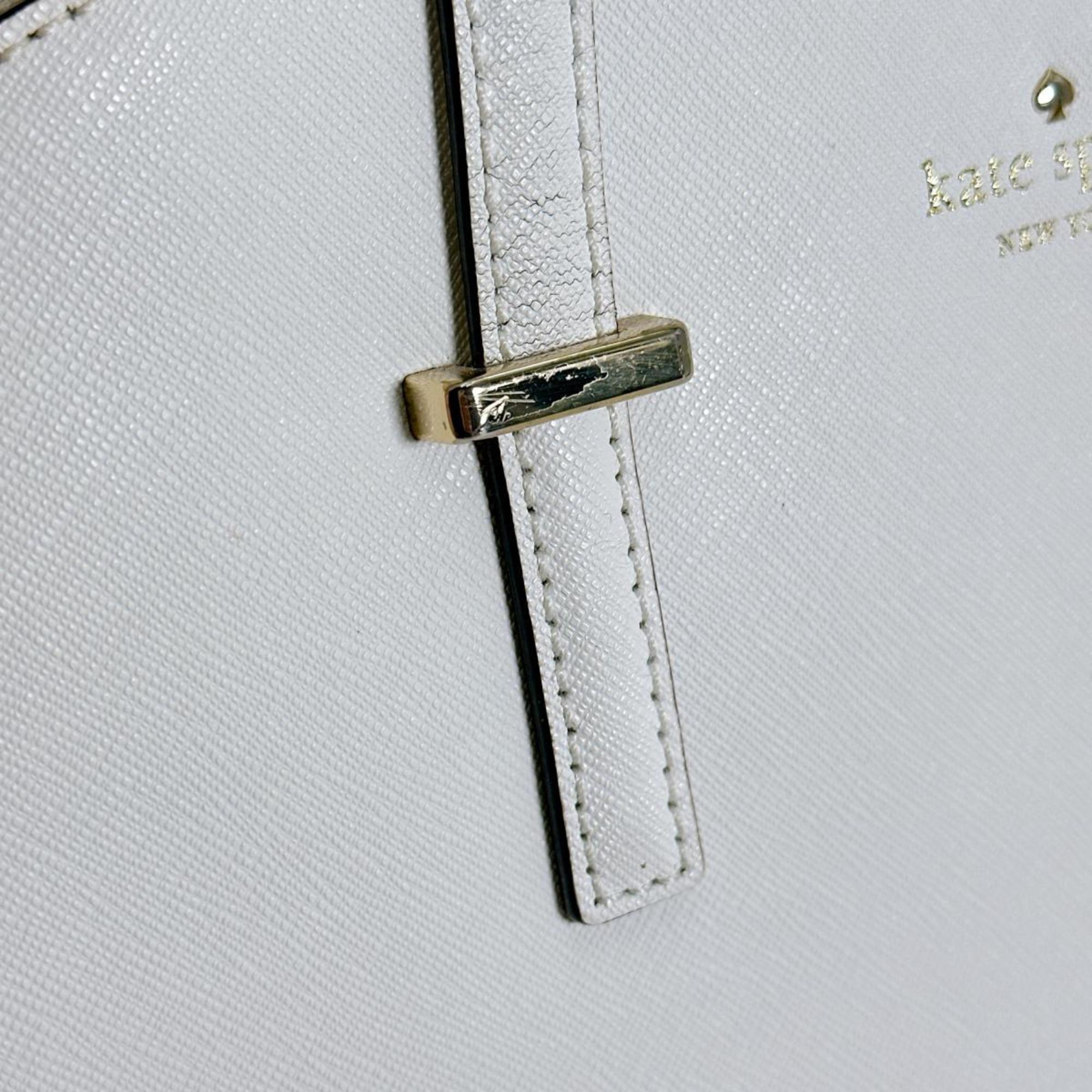Kate Spade White Leather Handbag Shoulder Bag (Pre-Owned)