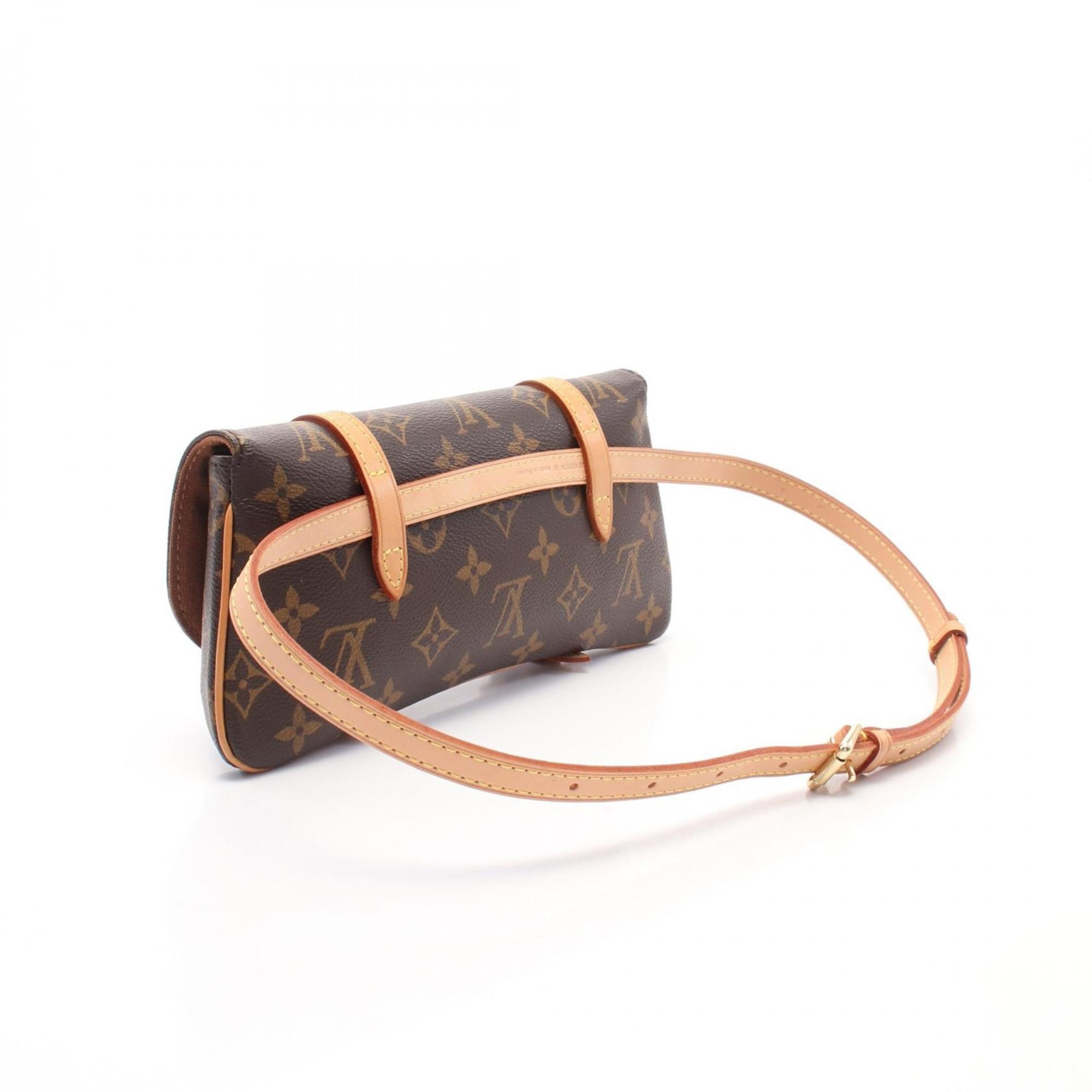 Louis Vuitton Brown Pvc Leather Fanny Pack Pochette (Pre-Owned)