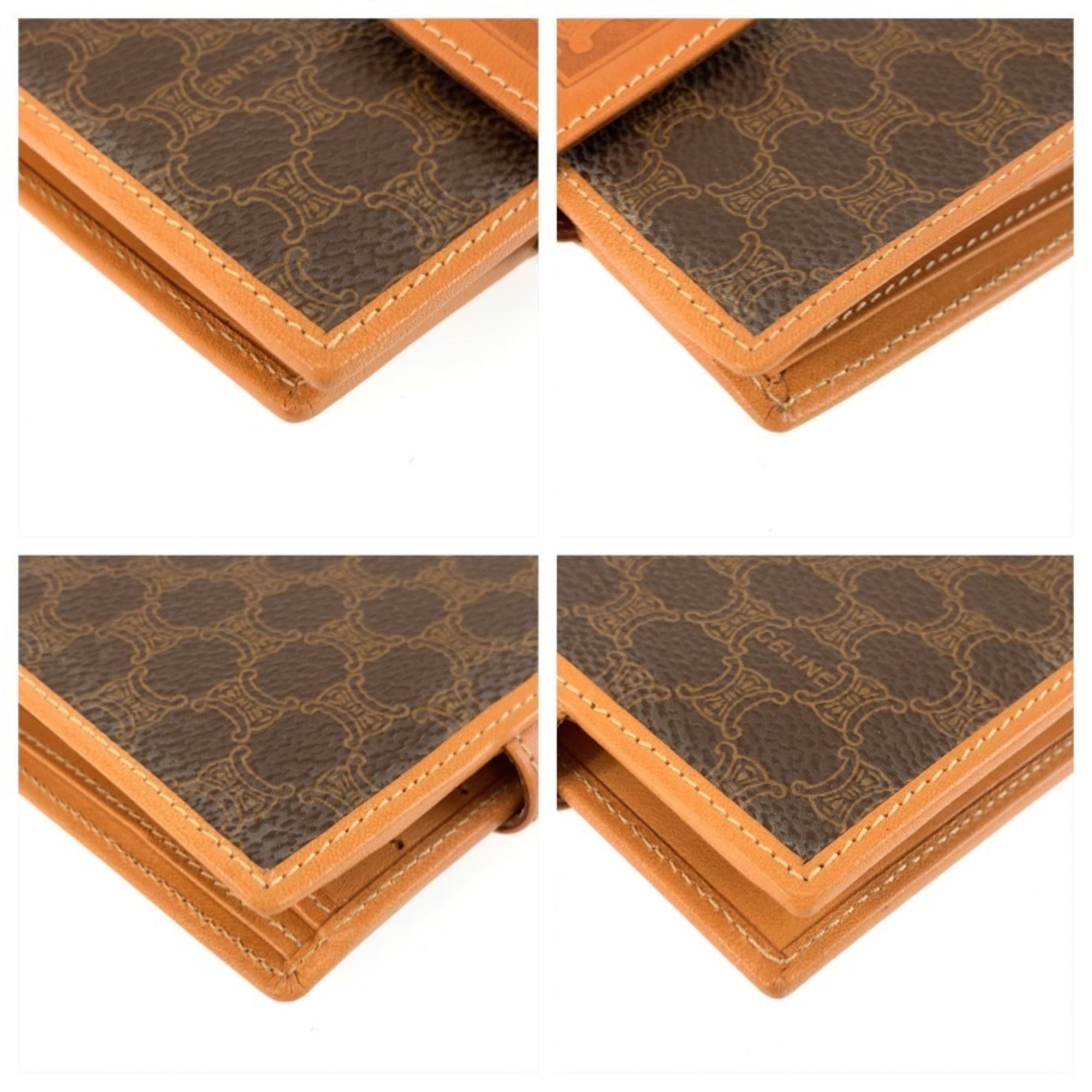 Celine Brown Pvc Leather Wallet (Bi-Fold) (Pre-Owned)